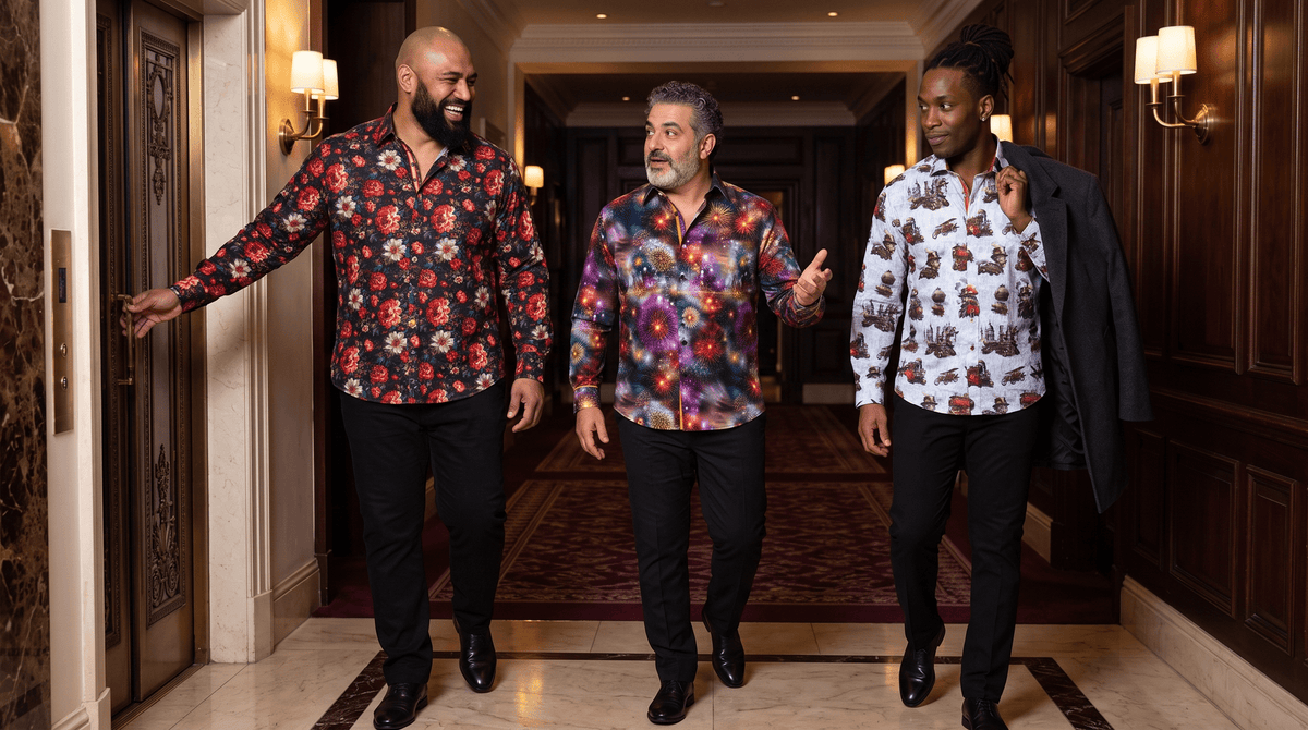 Big and Tall Halloween Shirts for Men: Bold Dark Prints to 6XL - Claudio Lugli Shirts