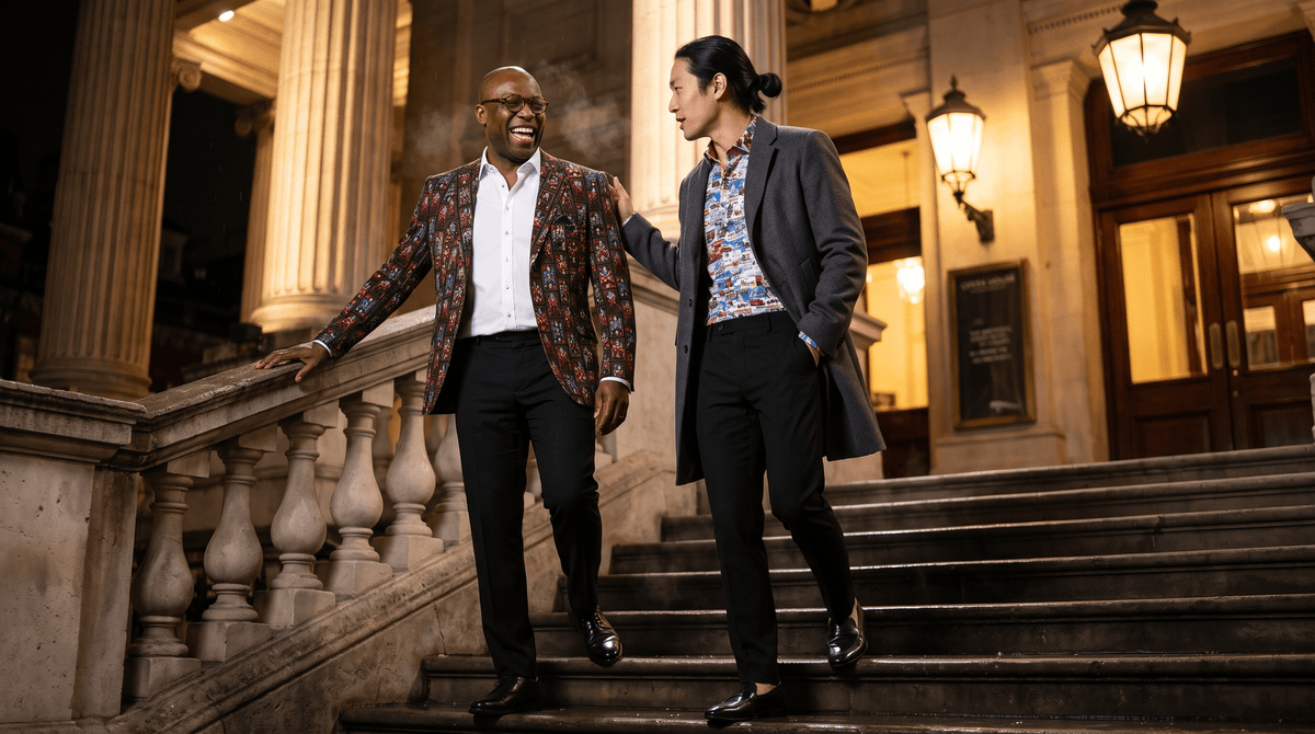 Skull Blazer for Men: How to Wear the Ornamental Skull Blazer Over a Plain Shirt - Claudio Lugli Shirts