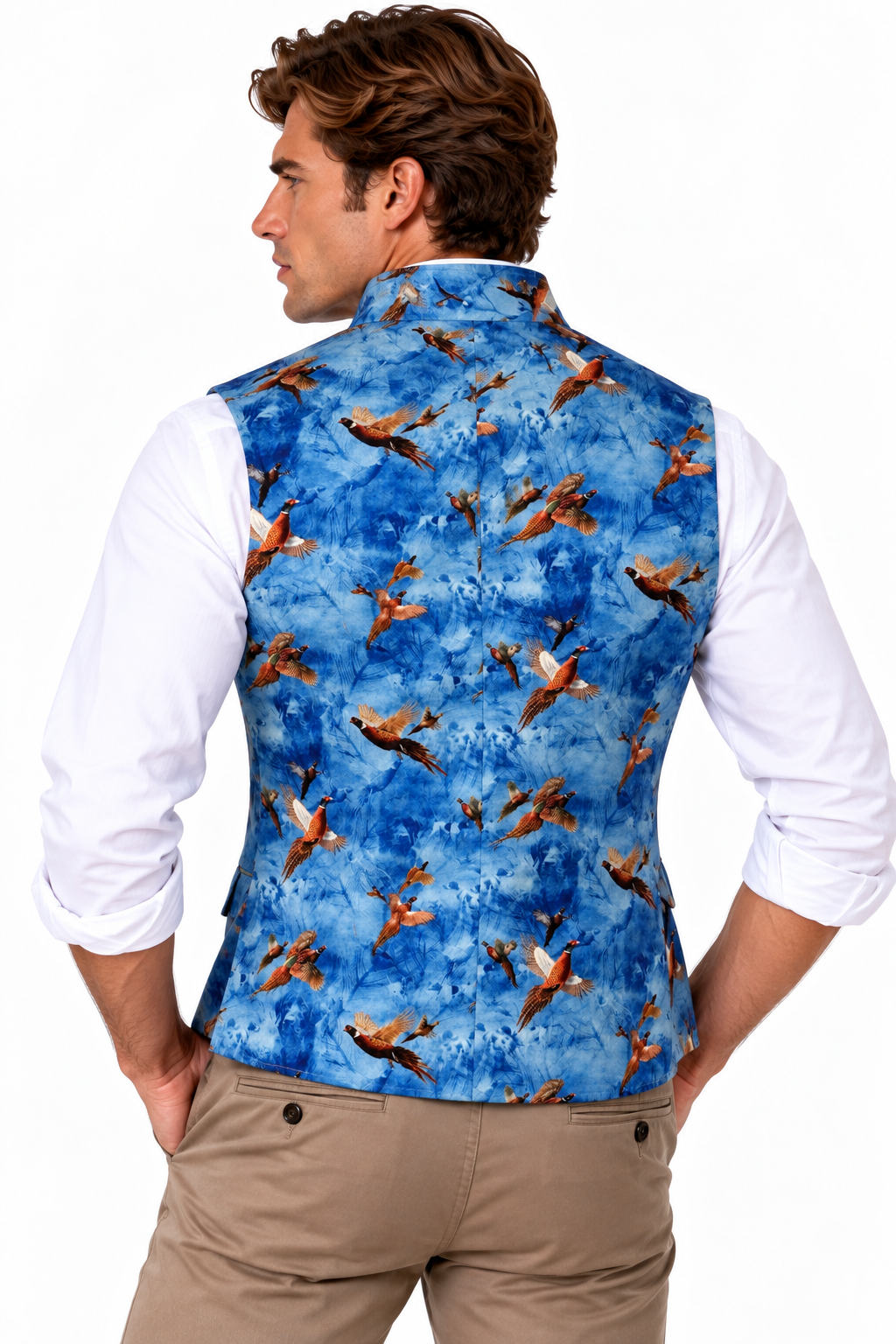 Pheasants in Flight Sleeveless Jacket