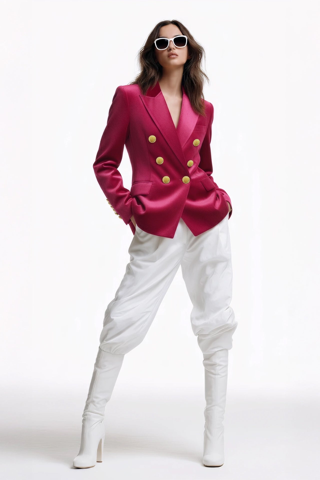 VELVET DOUBLE BREASTED WOMENS JACKET