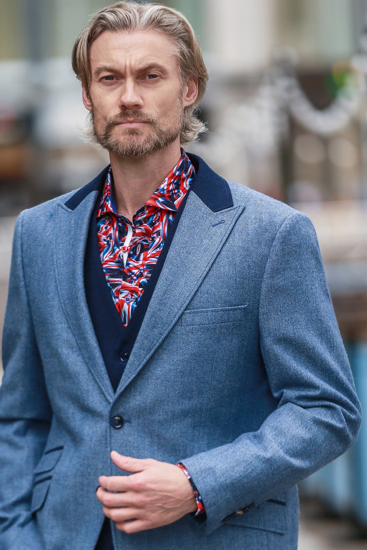 Race-Day Herringbone Jacket