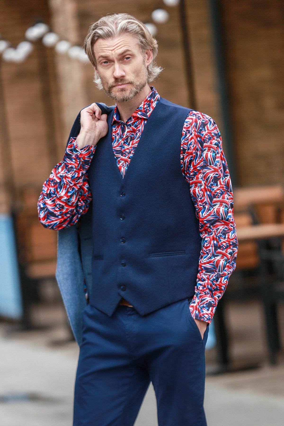 Race-Day Herringbone Jacket