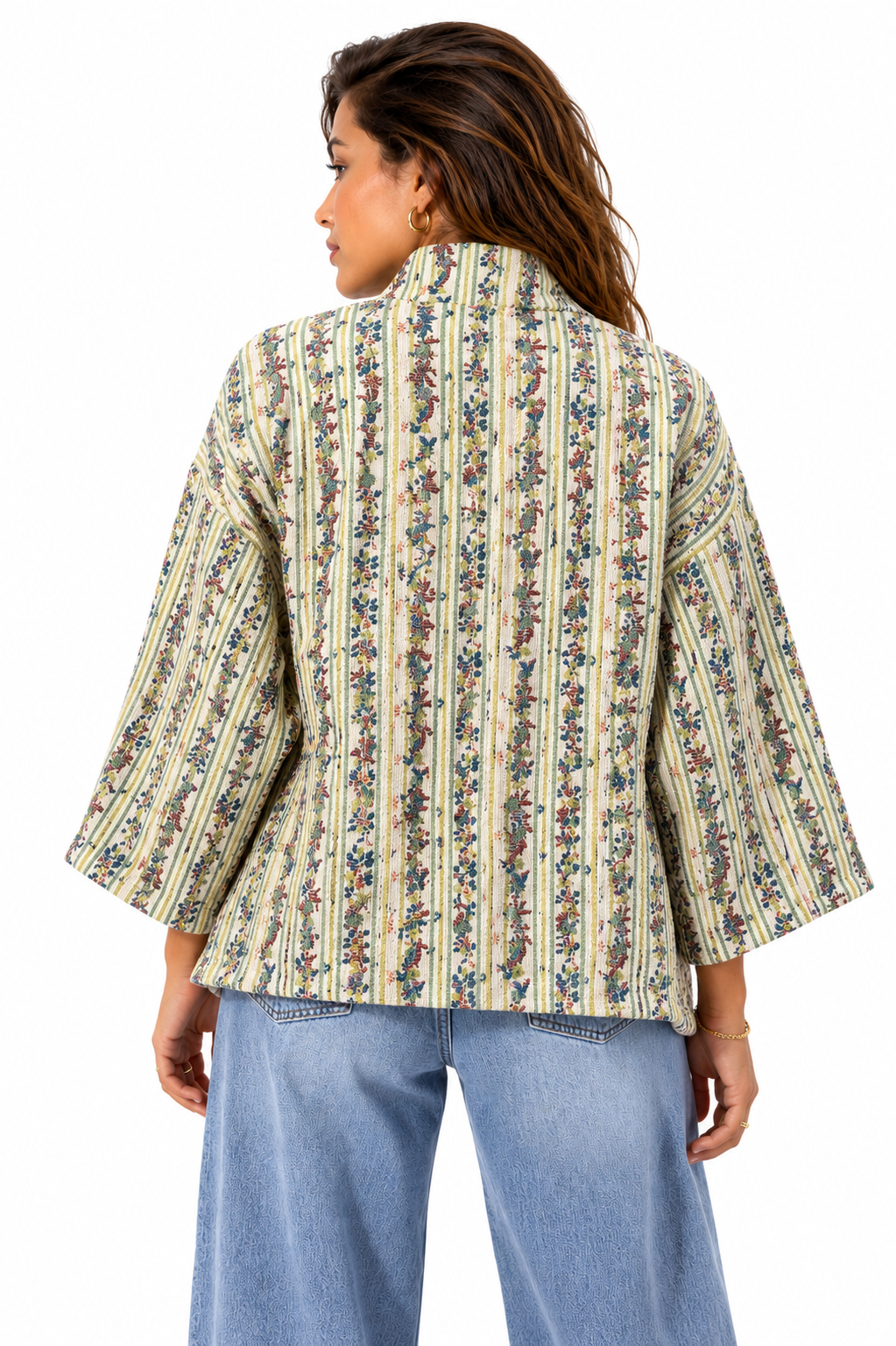BOTANICAL STRIPE WOMEN'S JACKET