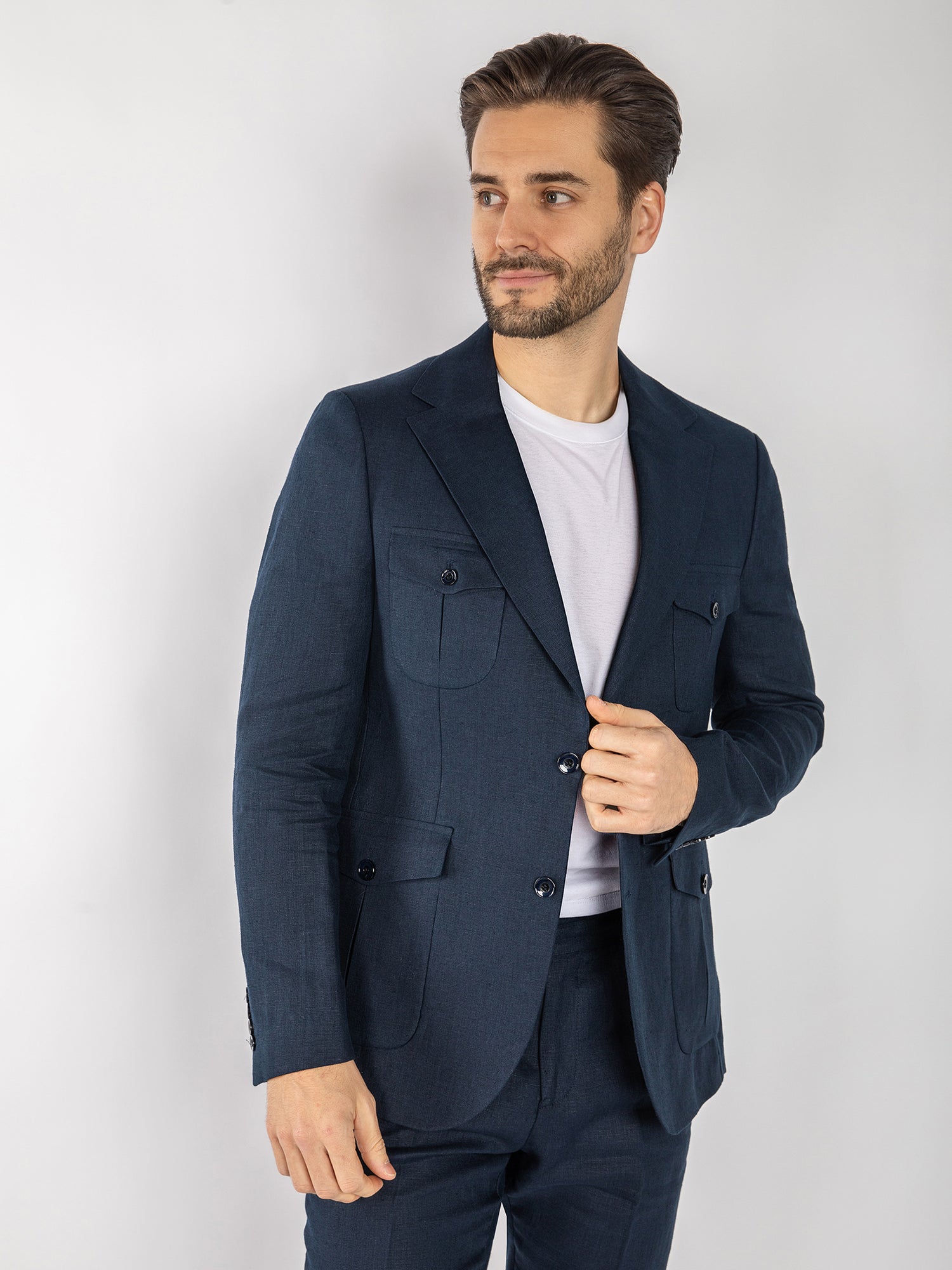 CLAUDIO LUGLI CASUAL LINEN SUIT