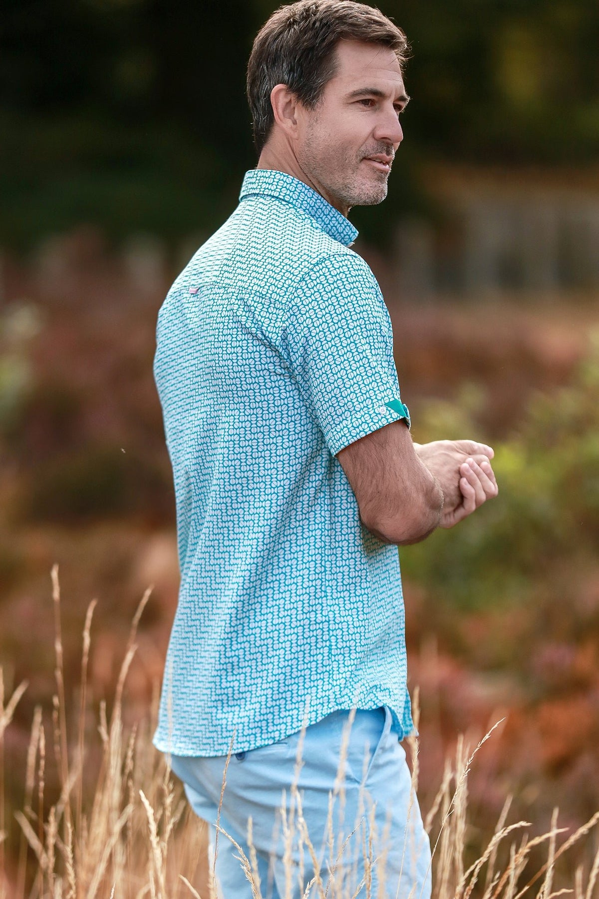 Abstract Circles Short Sleeve Shirt - Claudio Lugli Shirts