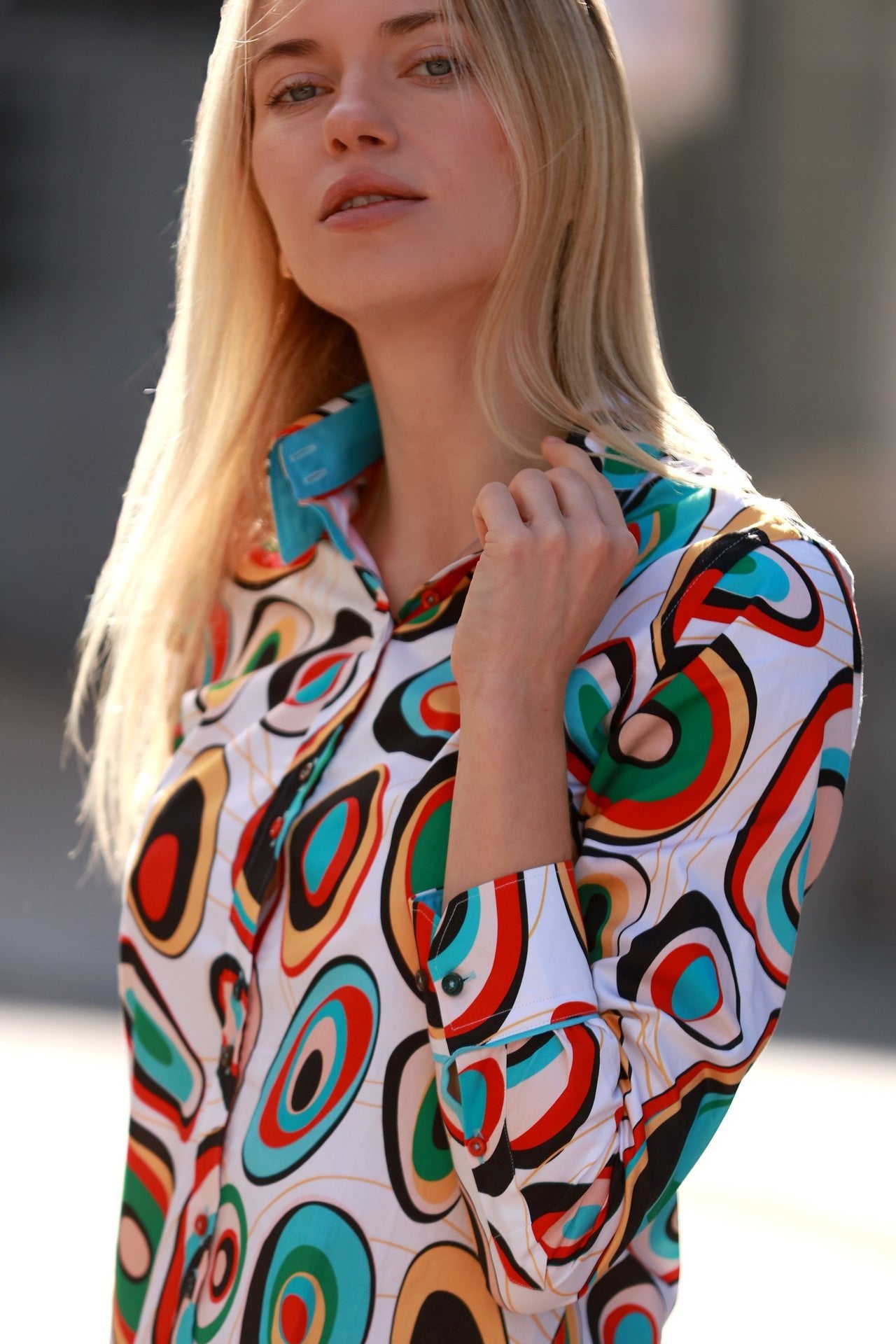 ABSTRACT SWIRL WOMENS PRINT SHIRT – Premium Men's Patterned Shirt by Claudio Lugli | Bold Design, Tailored Fit, Best Printed Shirts