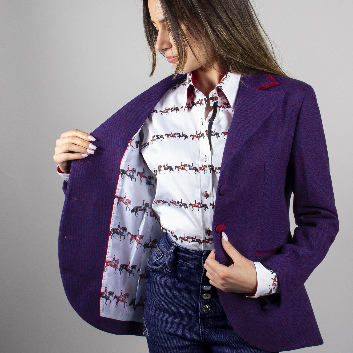 ARIZONA WOOL WOMENS JACKET - Premium Men's Patterned Shirt by Claudio Lugli | Bold Design, Tailored Fit, Best Printed Shirts