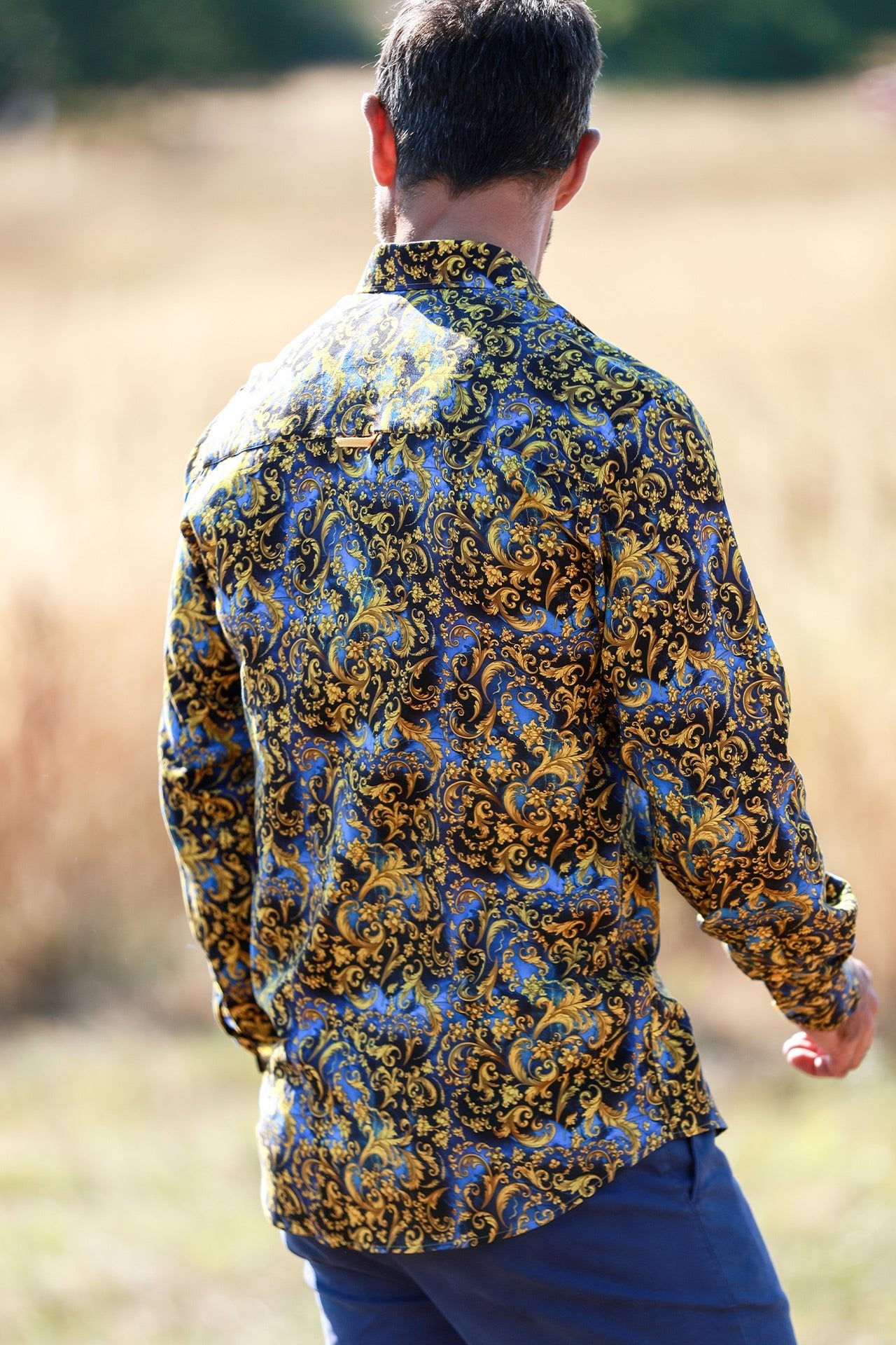 BAROQUE DYNASTY TENCEL PRINT SHIRT - Claudio Lugli Shirts