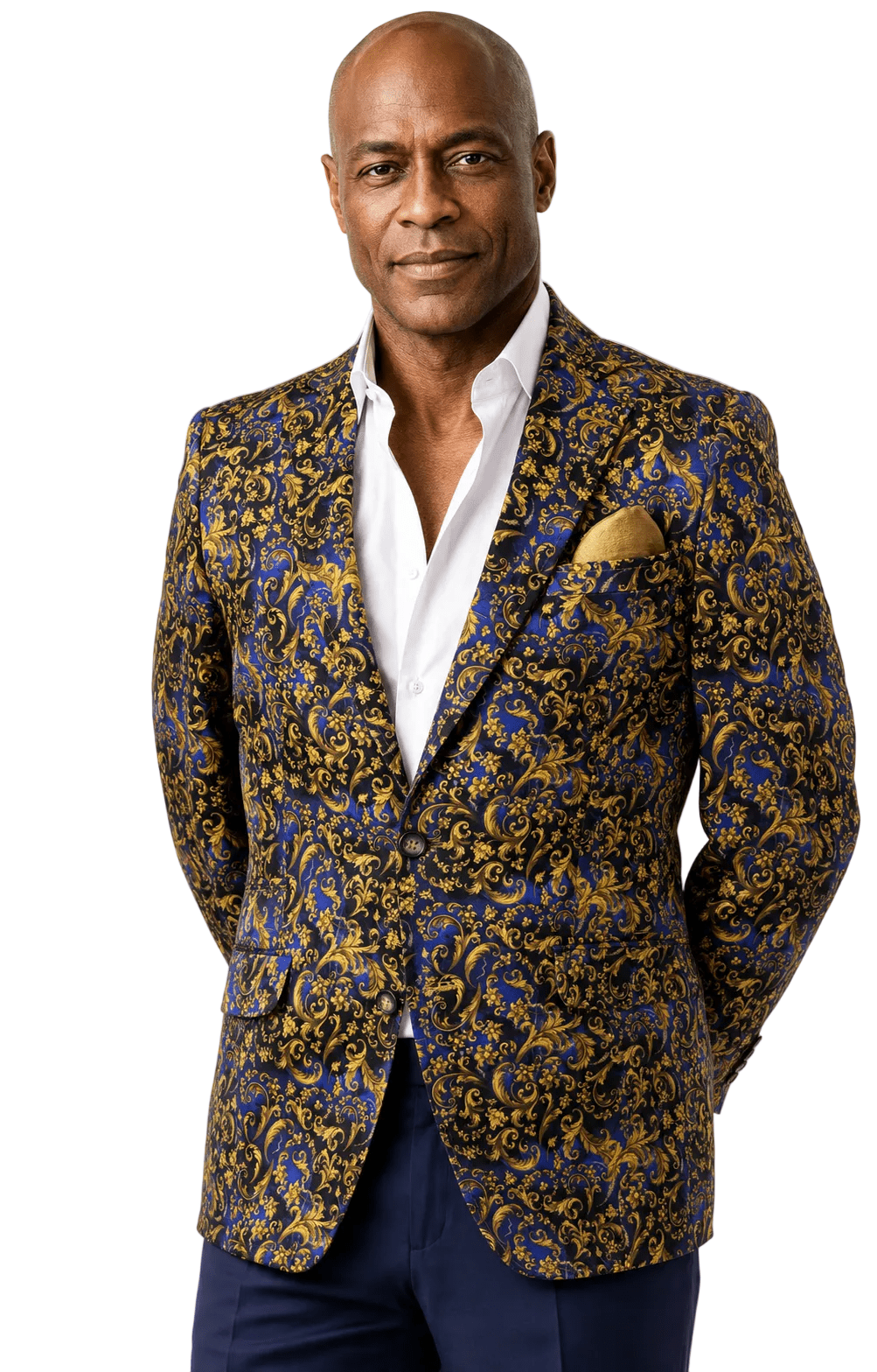 Baroque Luxury Print Blazer - Claudio Lugli Shirts