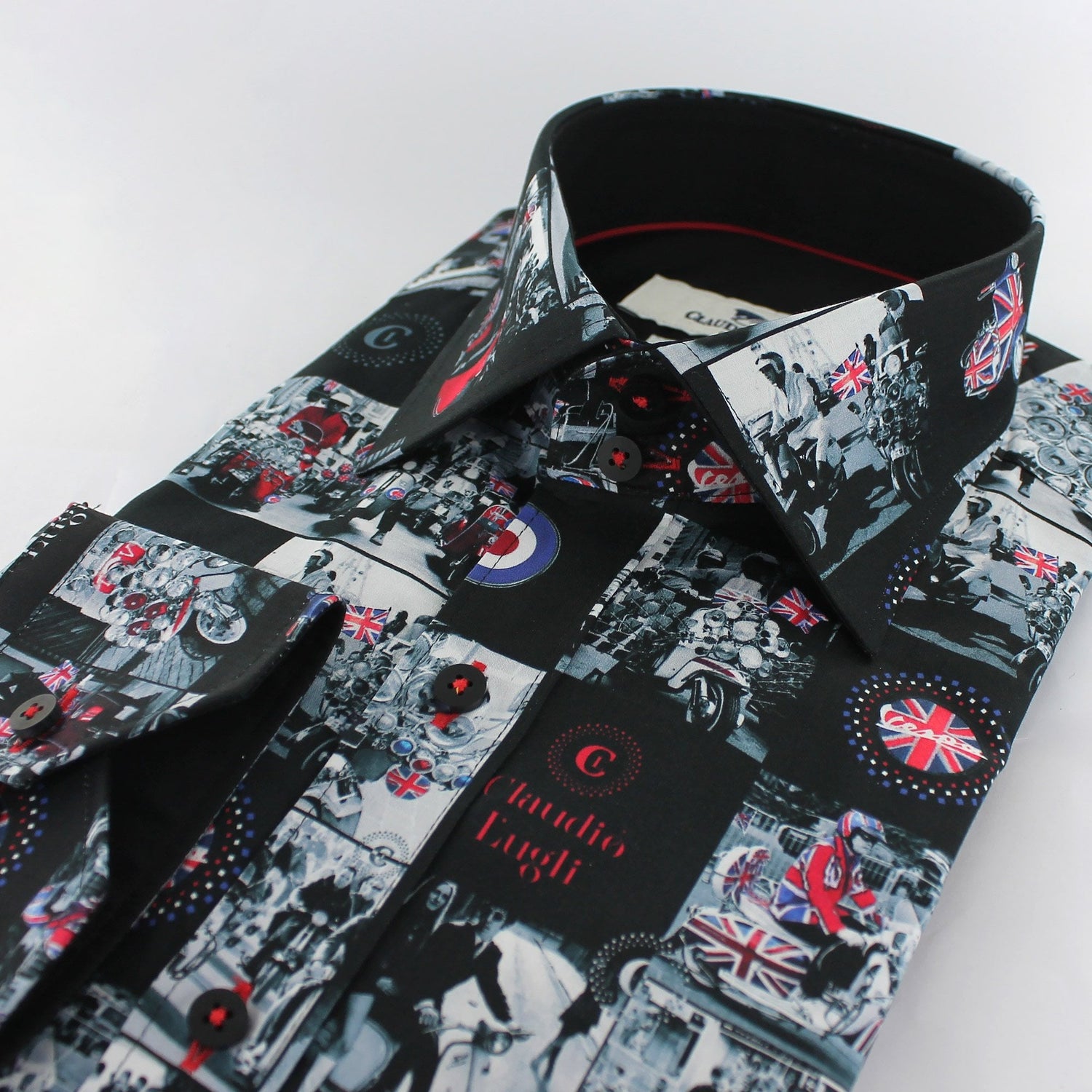 BEST OF BRITAIN PRINT SHIRT – Premium Men's Patterned Shirt by Claudio Lugli | Bold Design, Tailored Fit, Best Printed Shirts