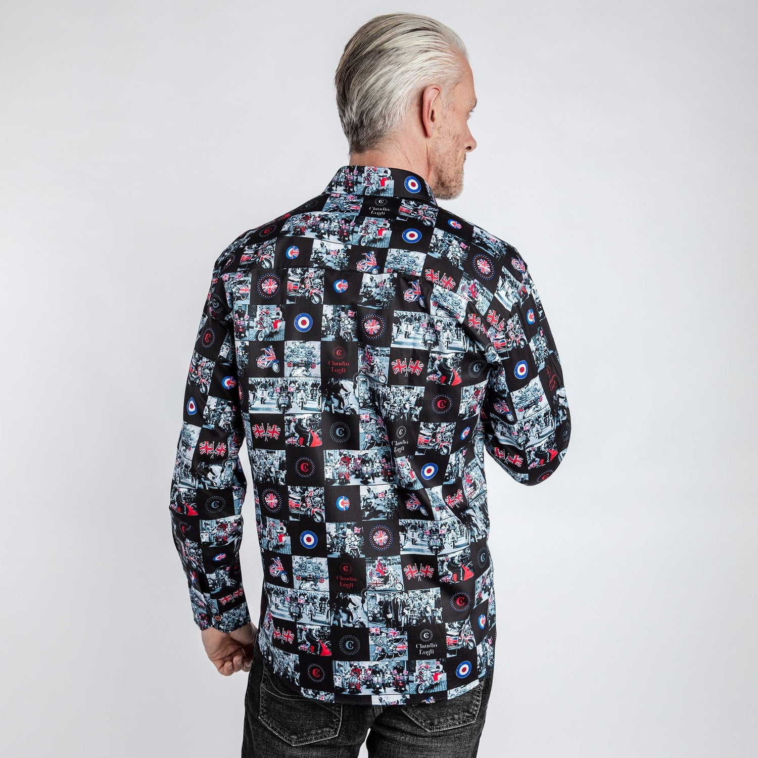 BEST OF BRITAIN PRINT SHIRT – Premium Men's Patterned Shirt by Claudio Lugli | Bold Design, Tailored Fit, Best Printed Shirts