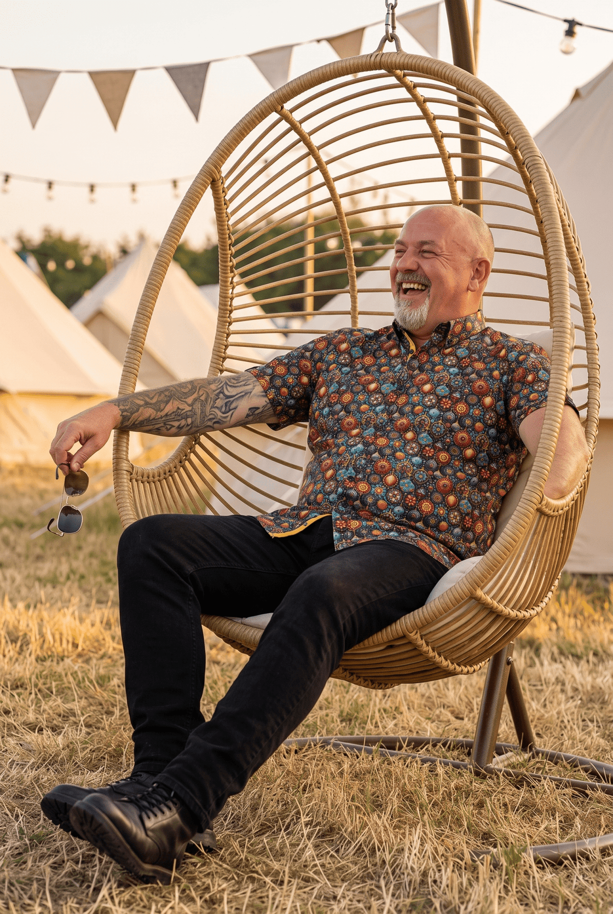 Bohemian Ornaments Short Sleeve Shirt - Claudio Lugli Shirts