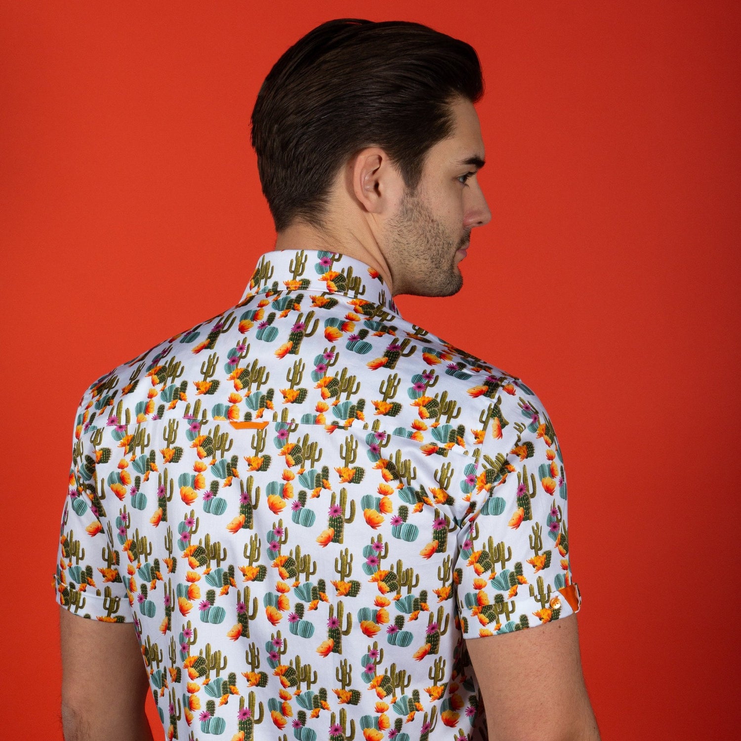 CACTUS PRINT SHORT SLEEVE SHIRT - Claudio Lugli Shirts