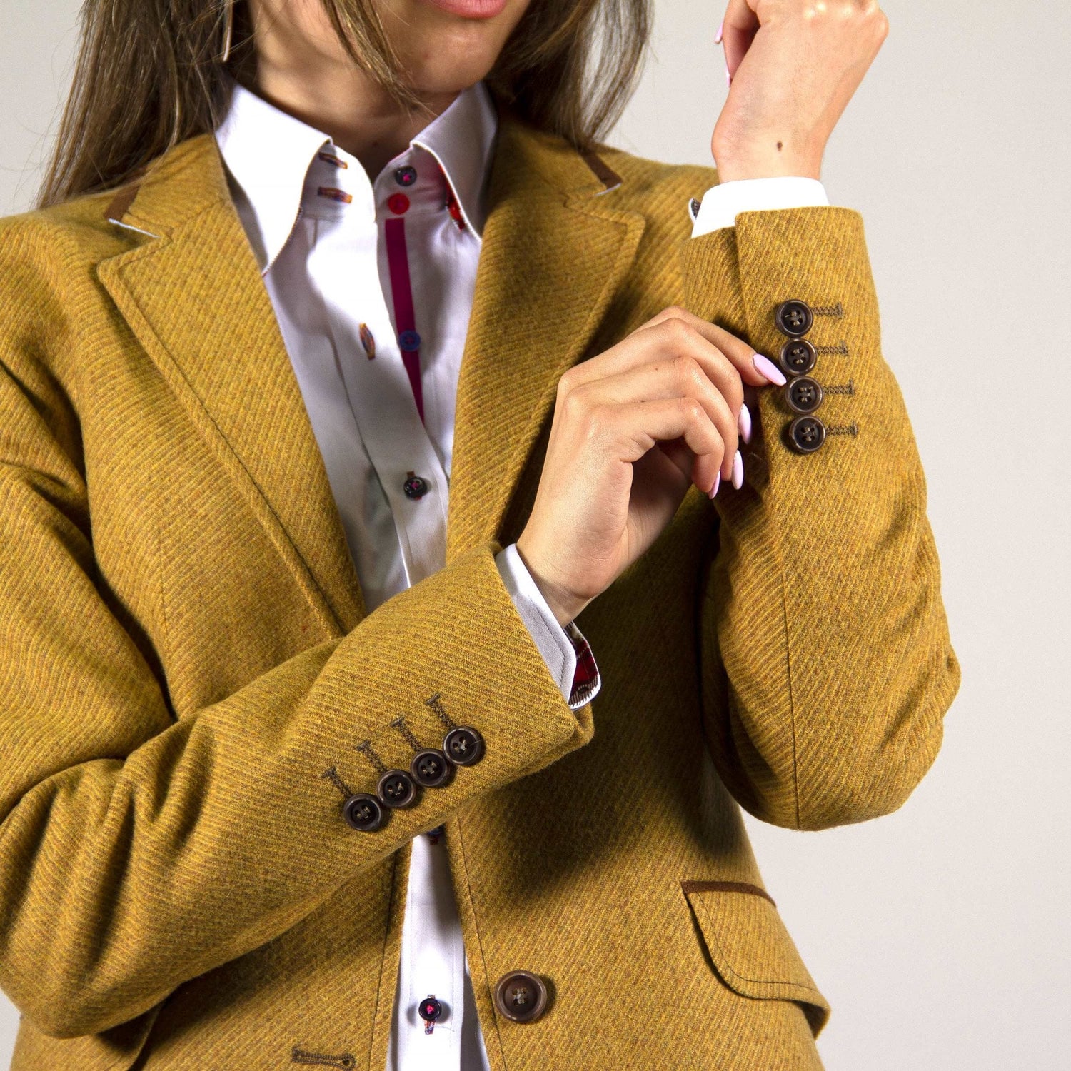 CALIFORNIA WOOL WOMENS JACKET - Premium Men's Patterned Shirt by Claudio Lugli | Bold Design, Tailored Fit, Best Printed Shirts