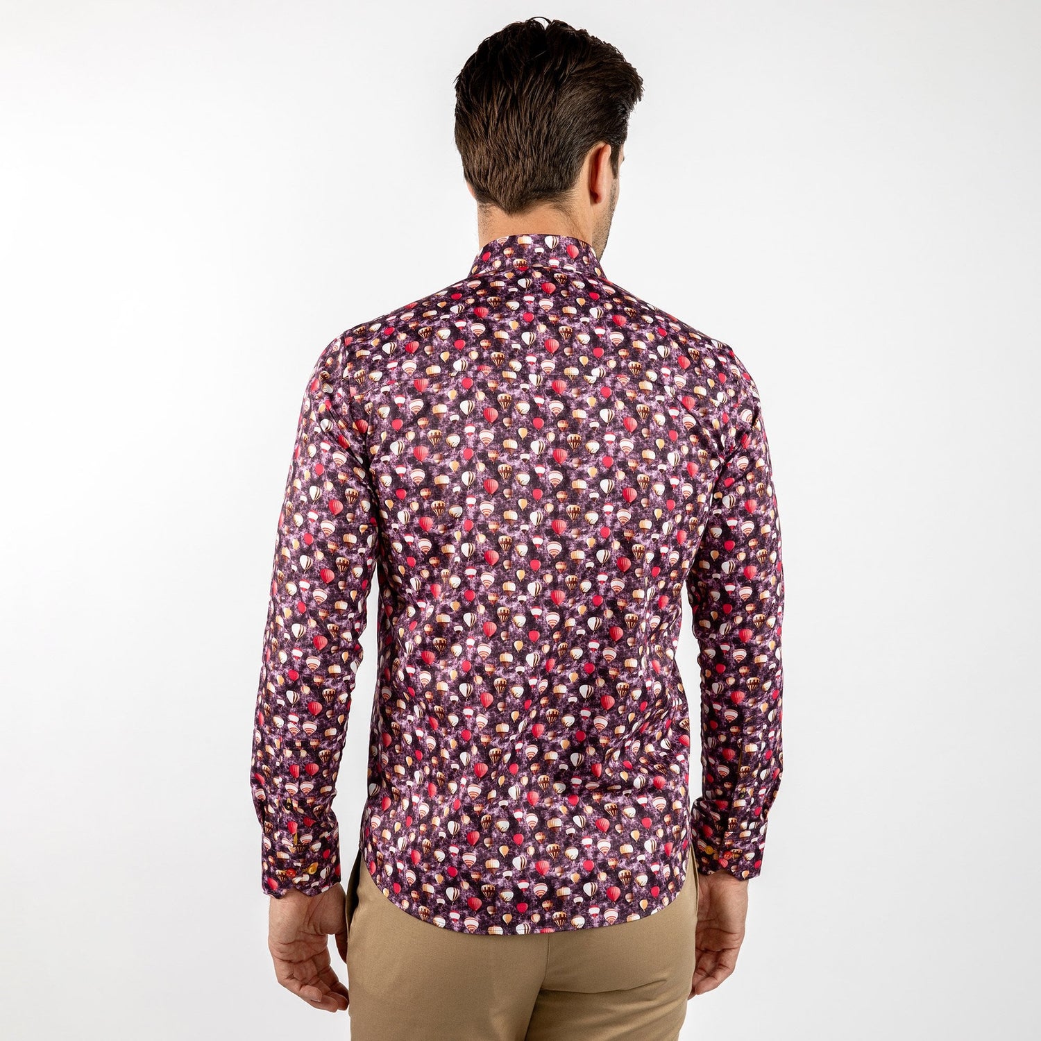 CAPPADOCIA FLOATING HOT AIR BALLOONS PRINT SHIRT - Premium Men's Patterned Shirt by Claudio Lugli | Bold Design, Tailored Fit, Best Printed Shirts