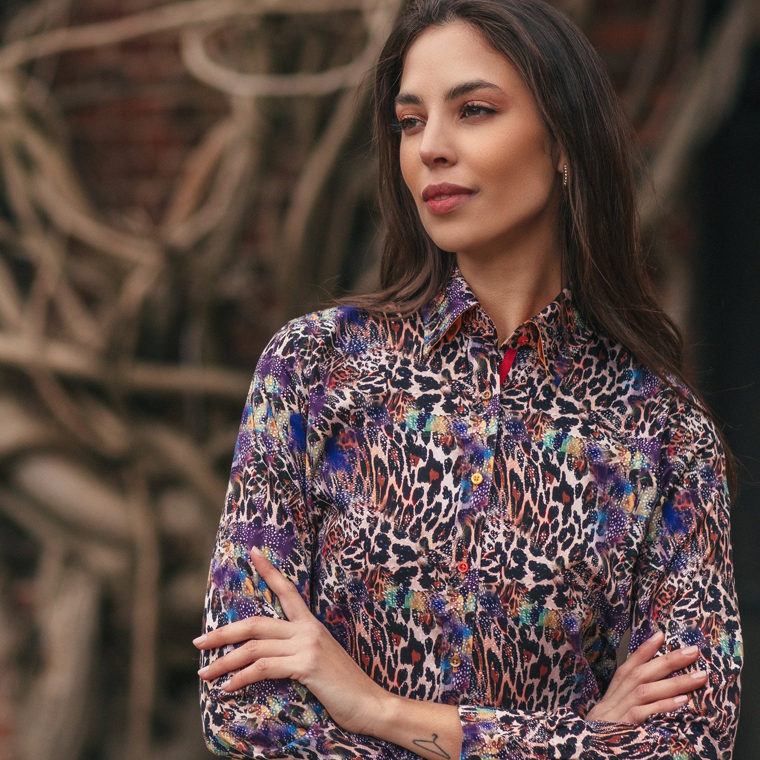 CATWOMAN LEOPARD WOMENS PRINT SHIRT – Premium Men's Patterned Shirt by Claudio Lugli | Bold Design, Tailored Fit, Best Printed Shirts