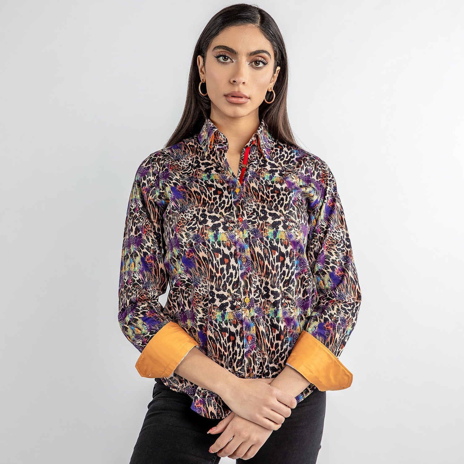 CATWOMAN LEOPARD WOMENS PRINT SHIRT – Premium Men's Patterned Shirt by Claudio Lugli | Bold Design, Tailored Fit, Best Printed Shirts