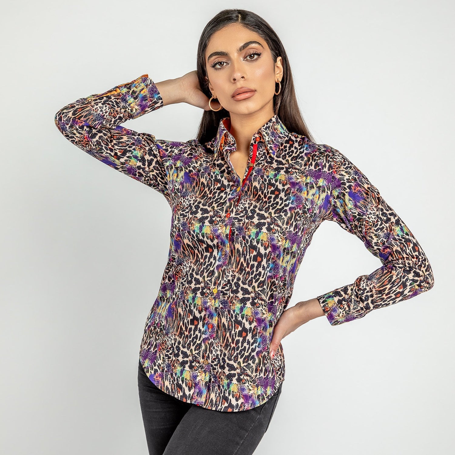 CATWOMAN LEOPARD WOMENS PRINT SHIRT – Premium Men's Patterned Shirt by Claudio Lugli | Bold Design, Tailored Fit, Best Printed Shirts