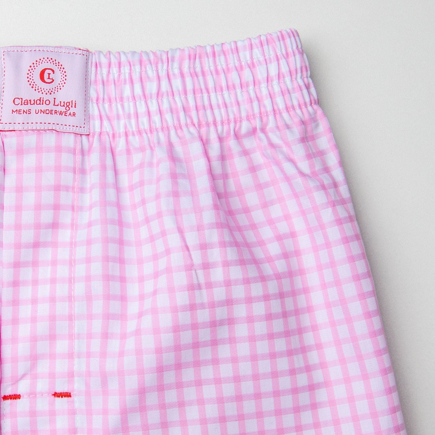 CHECK COTTON POPLIN PRINT BOXER SHORTS - Premium Men's Patterned Shirt by Claudio Lugli | Bold Design, Tailored Fit, Best Printed Shirts