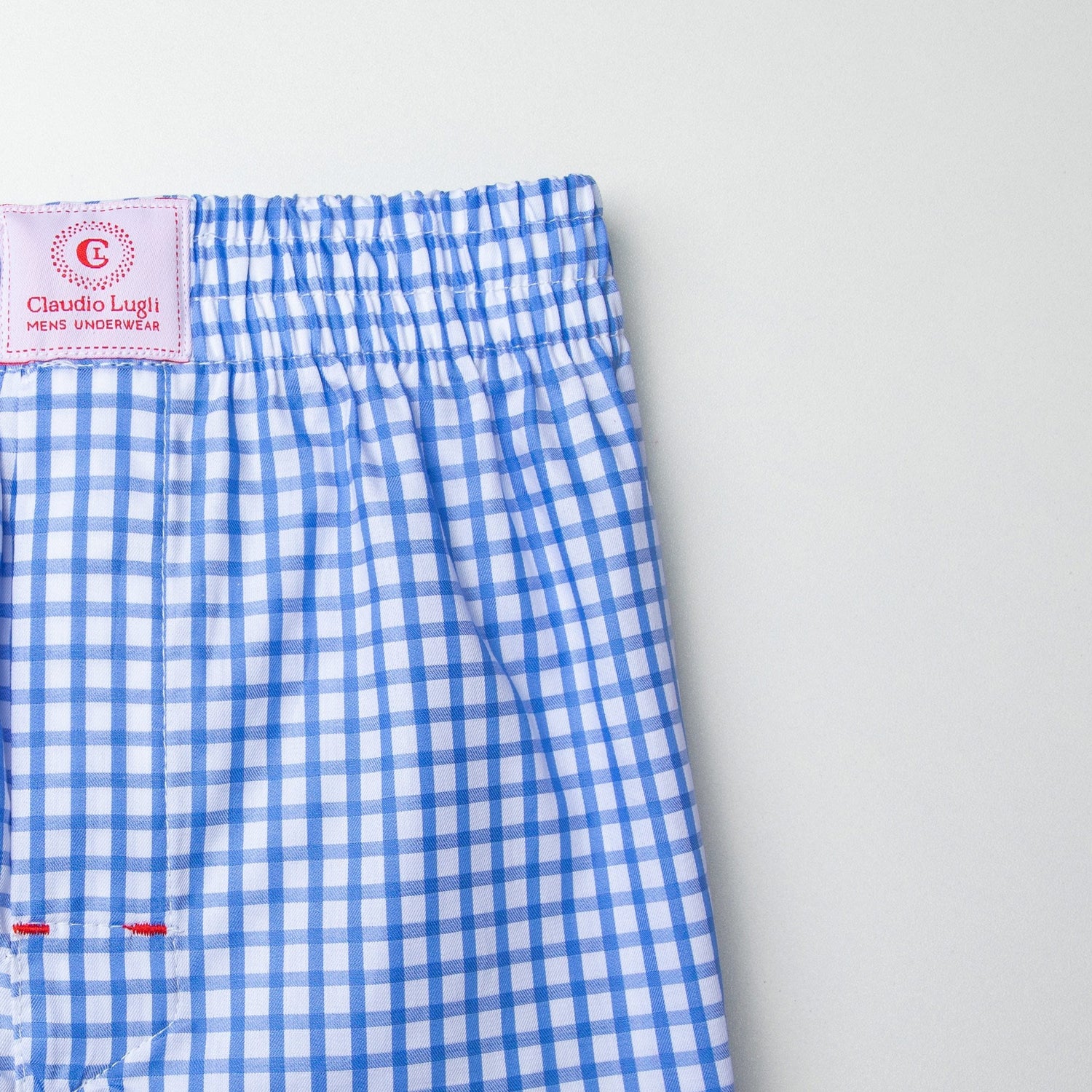 CHECK COTTON POPLIN PRINT BOXER SHORTS - Premium Men's Patterned Shirt by Claudio Lugli | Bold Design, Tailored Fit, Best Printed Shirts