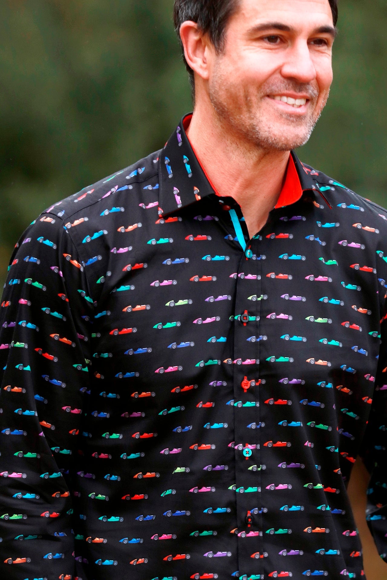 VINTAGE GRAND PRIX SHIRT - Premium Men's Patterned Shirt by Claudio Lugli | Bold Design, Tailored Fit, Best Printed Shirts