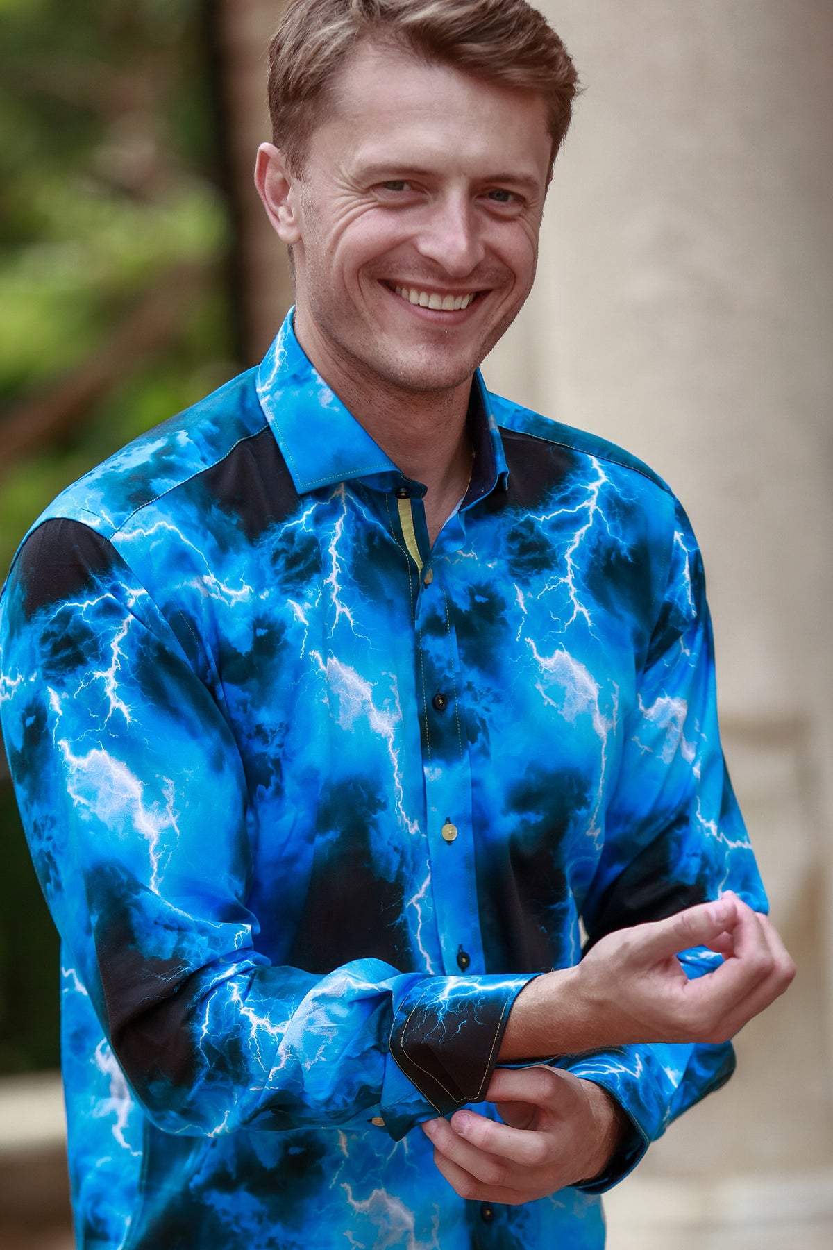 Lightning Bolt Print Shirt