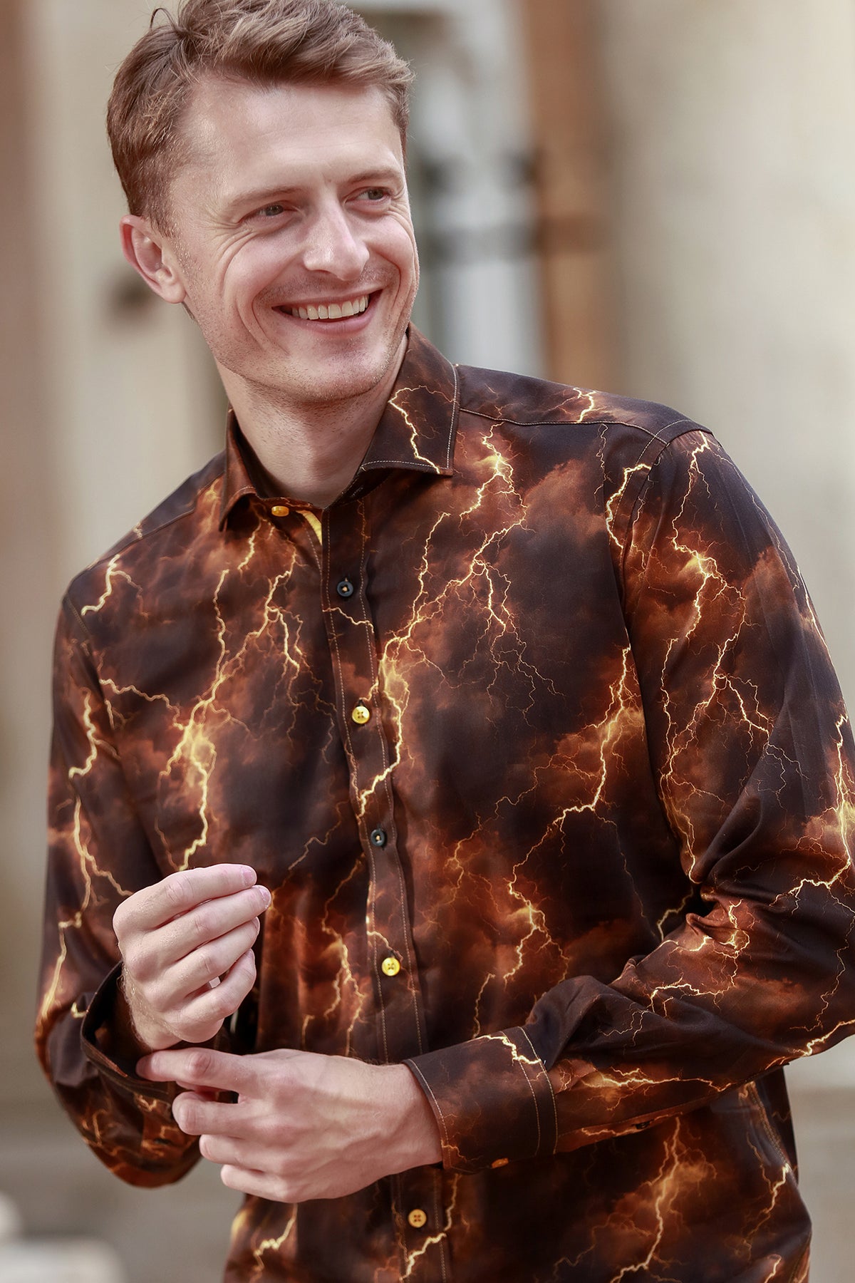 Lightning Bolt Print Shirt