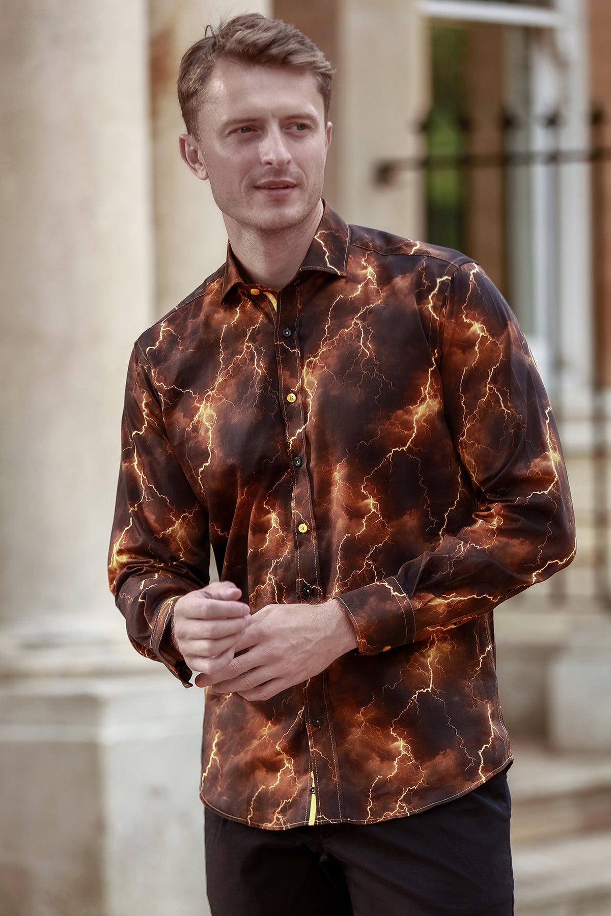Lightning Bolt Print Shirt