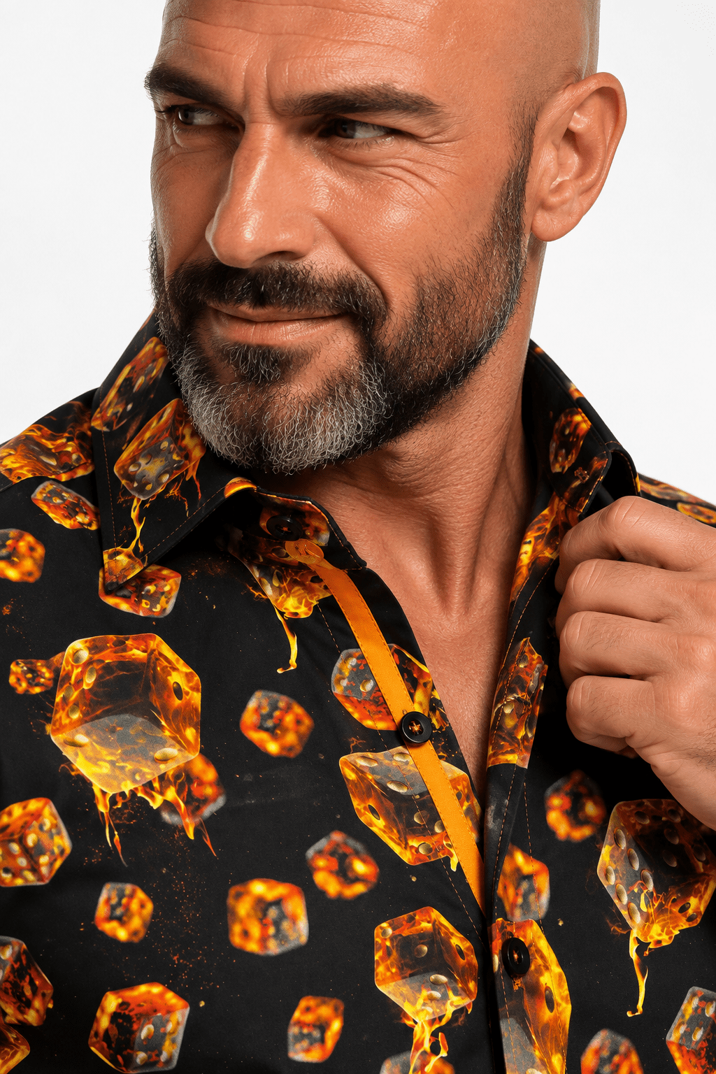 CL26121 Black Dice - Claudio Lugli Shirts