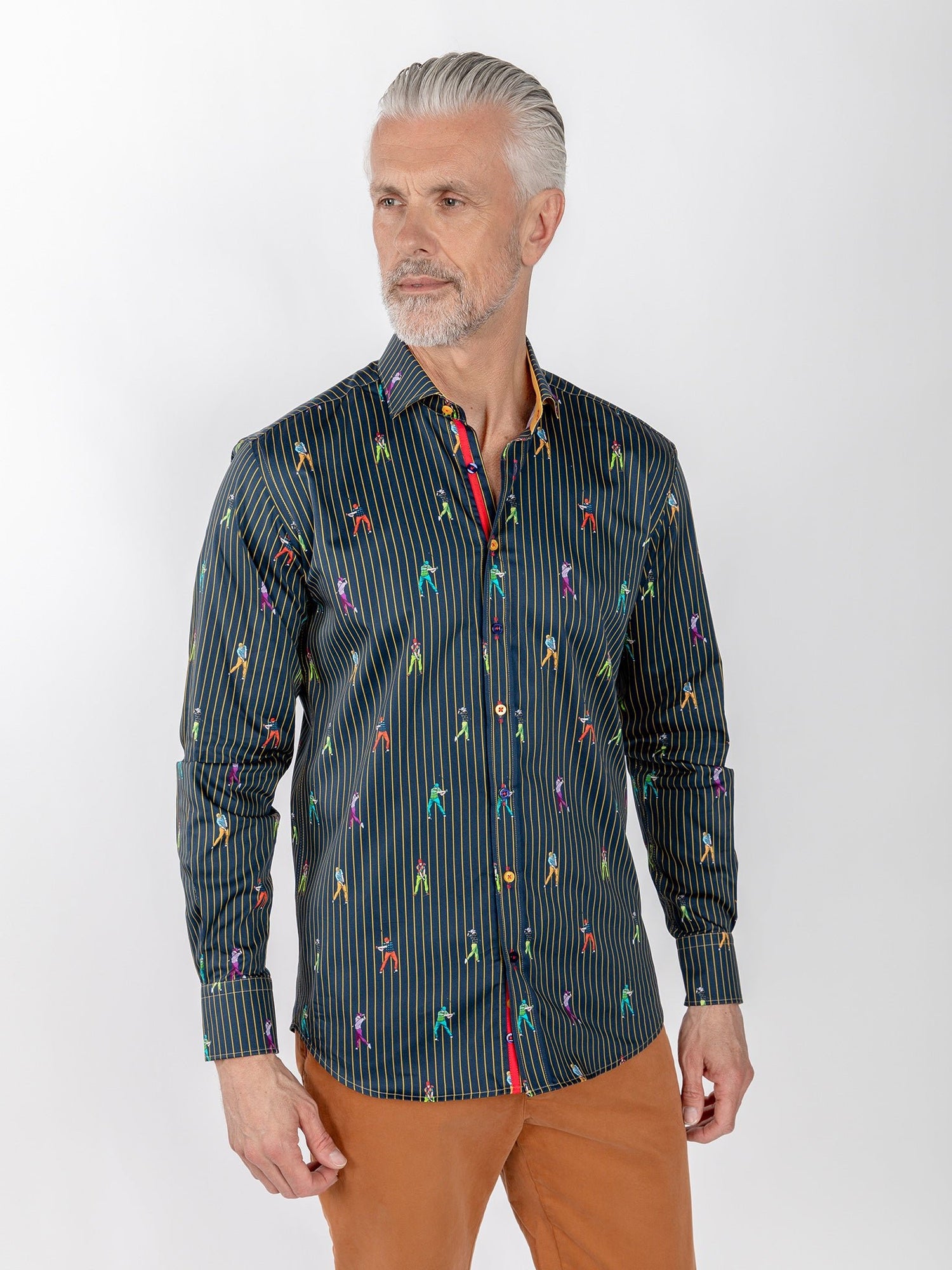 CL2619 STRIPE GOLFER - Claudio Lugli Shirts