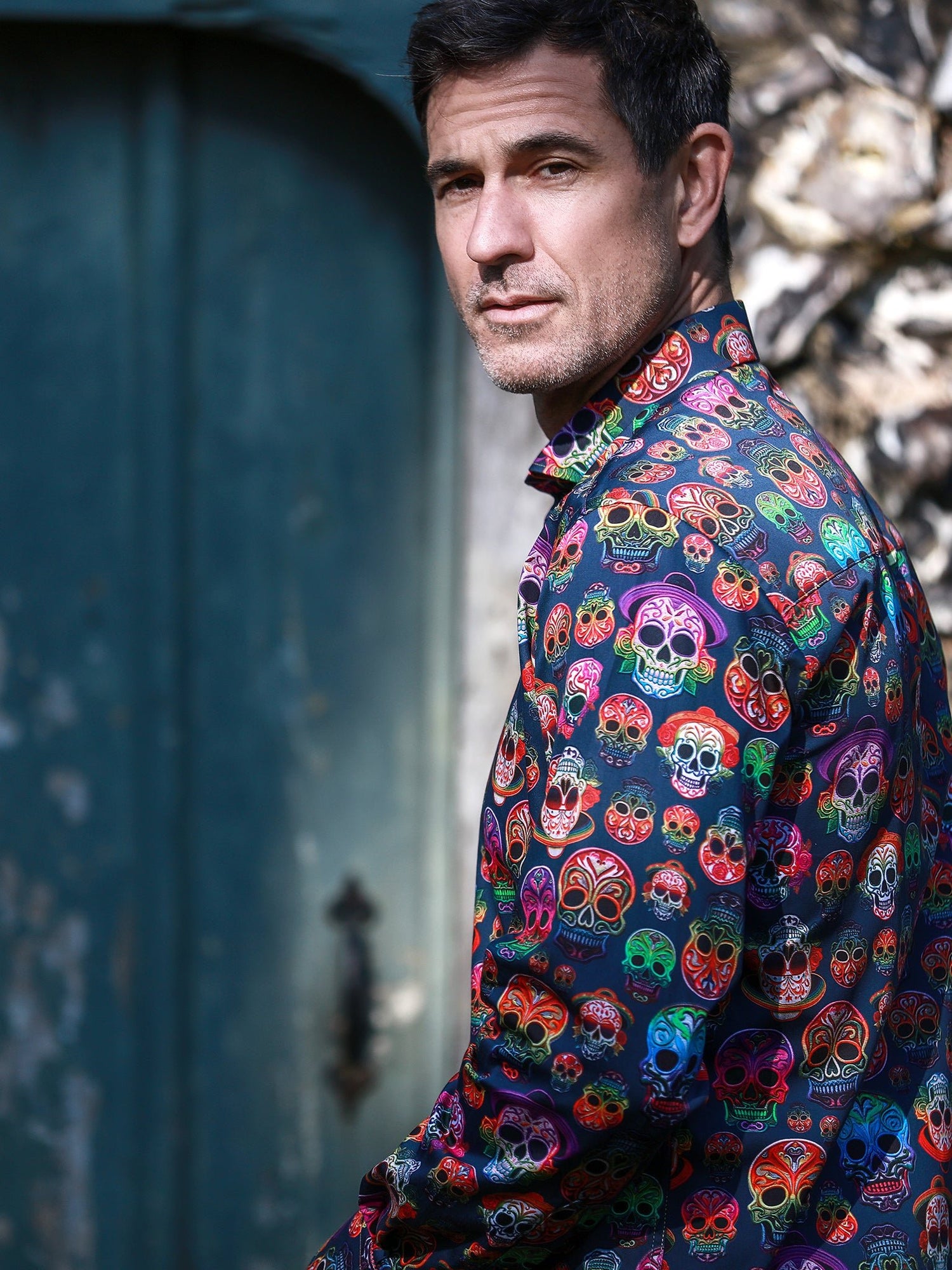 CL2621 EMBROIDERY SKULLS - Claudio Lugli Shirts