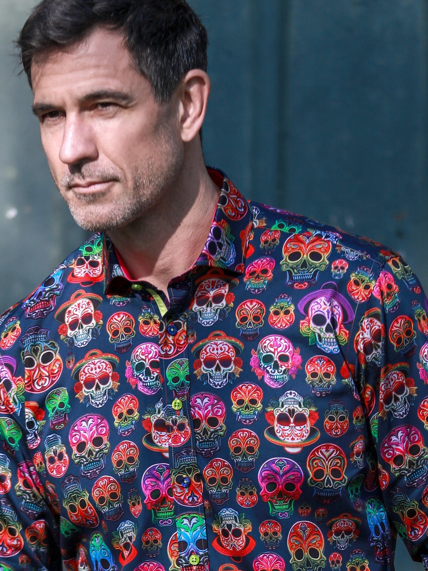 CL2621 EMBROIDERY SKULLS - Claudio Lugli Shirts