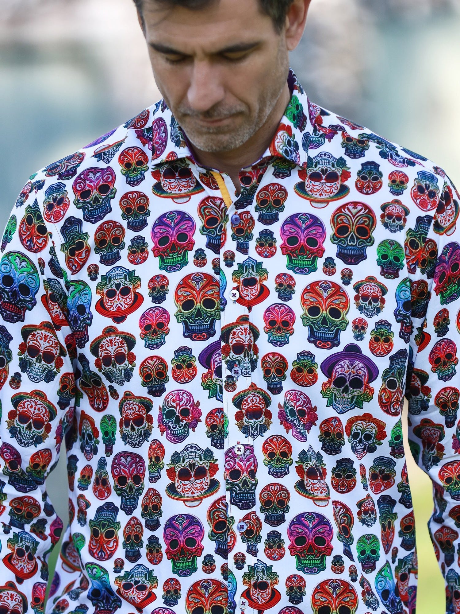 CL2621 EMBROIDERY SKULLS - Claudio Lugli Shirts