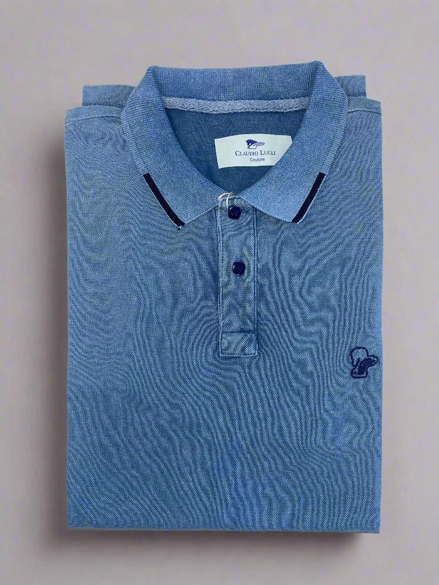 PIQUE POLO SHIRT – Premium Men's Patterned Shirt by Claudio Lugli | Bold Design, Tailored Fit, Best Printed Shirts