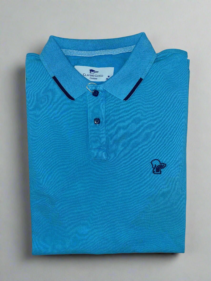 PIQUE POLO SHIRT – Premium Men's Patterned Shirt by Claudio Lugli | Bold Design, Tailored Fit, Best Printed Shirts