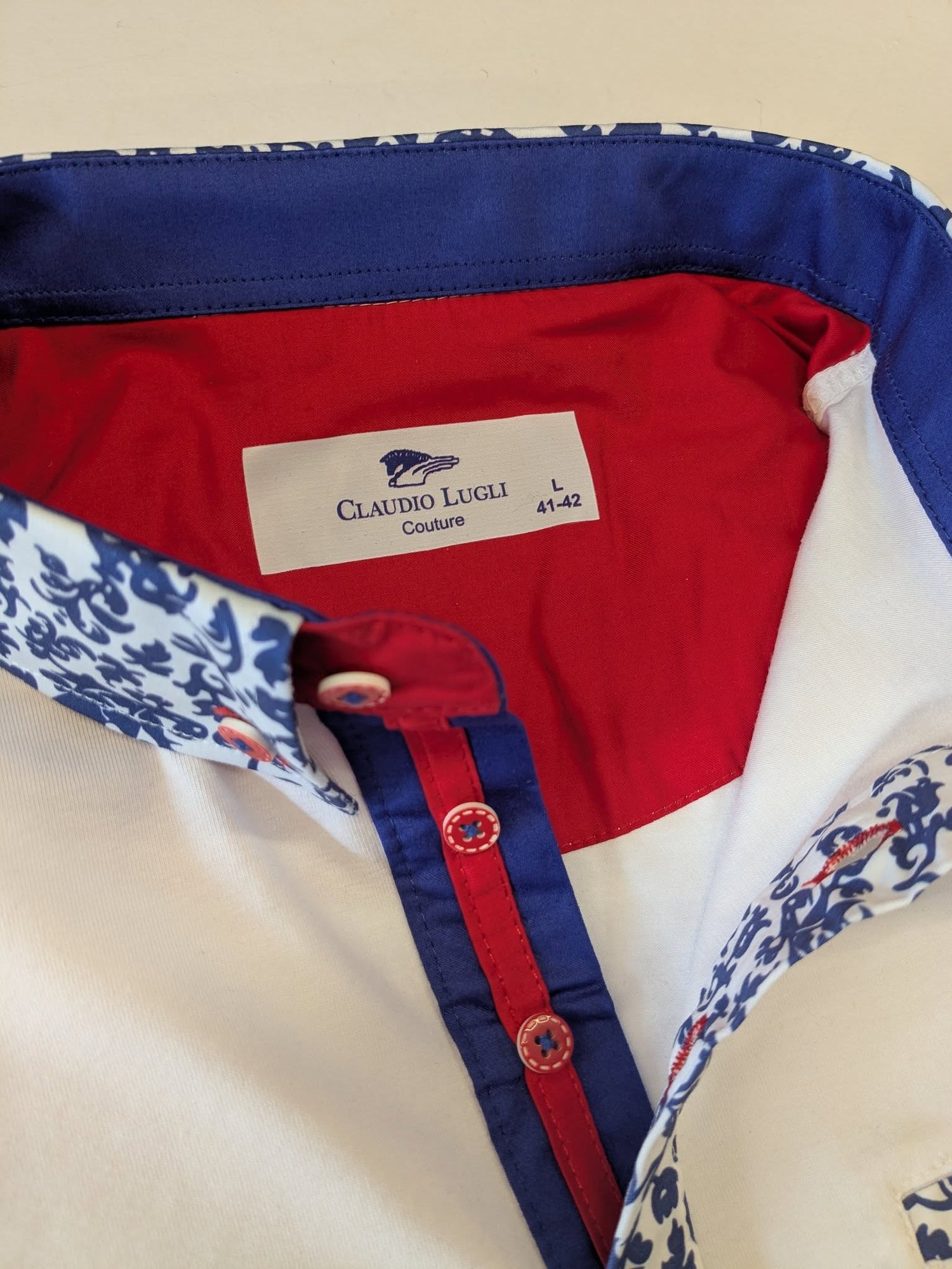 SIGNATURE POLO WITH PAISLEY INSERT – Premium Men's Patterned Shirt by Claudio Lugli | Bold Design, Tailored Fit, Best Printed Shirts