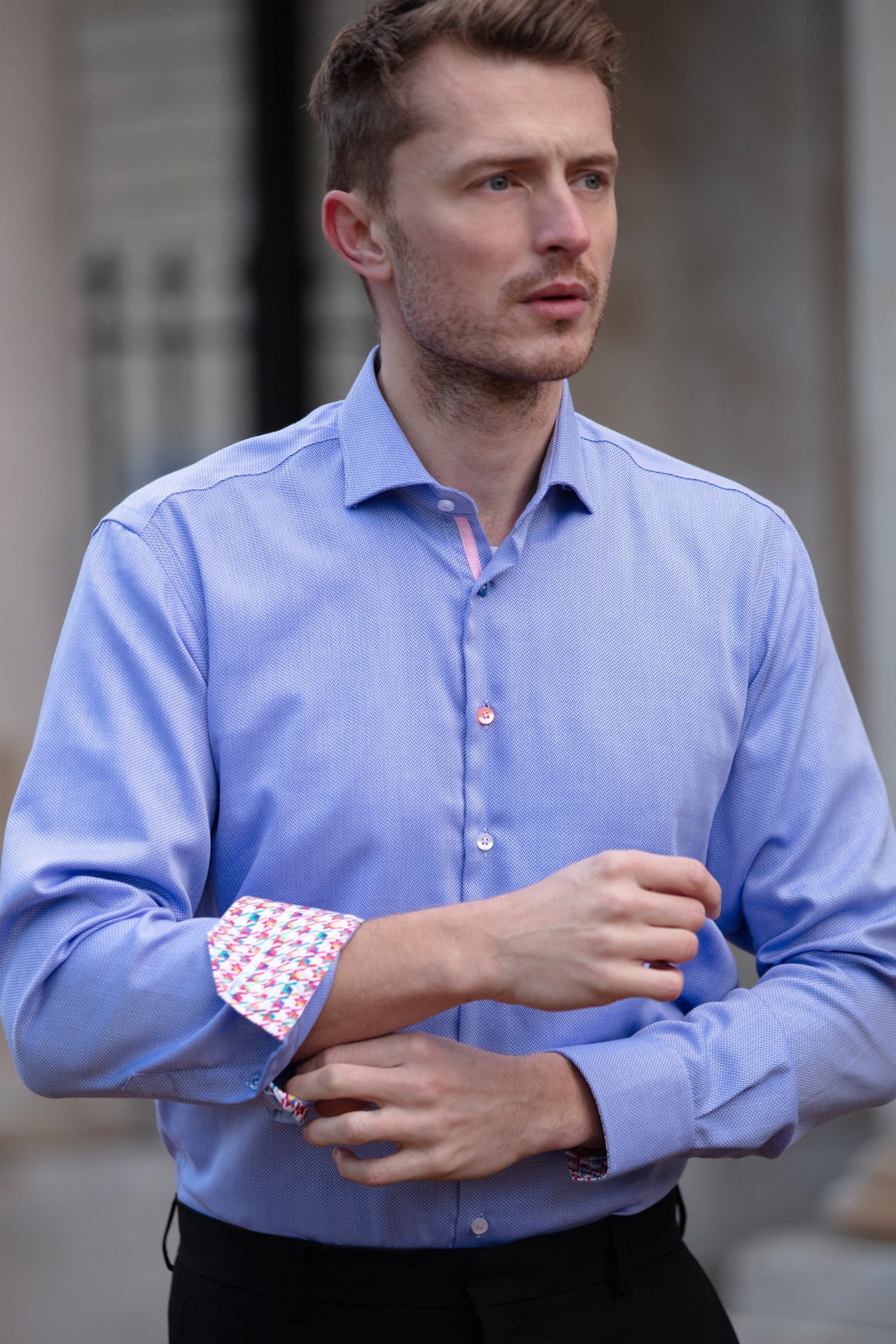 CLASSIC NON-IRON SHIRT TEXTURE SHIRT – Premium Men's Patterned Shirt by Claudio Lugli | Bold Design, Tailored Fit, Best Printed Shirts