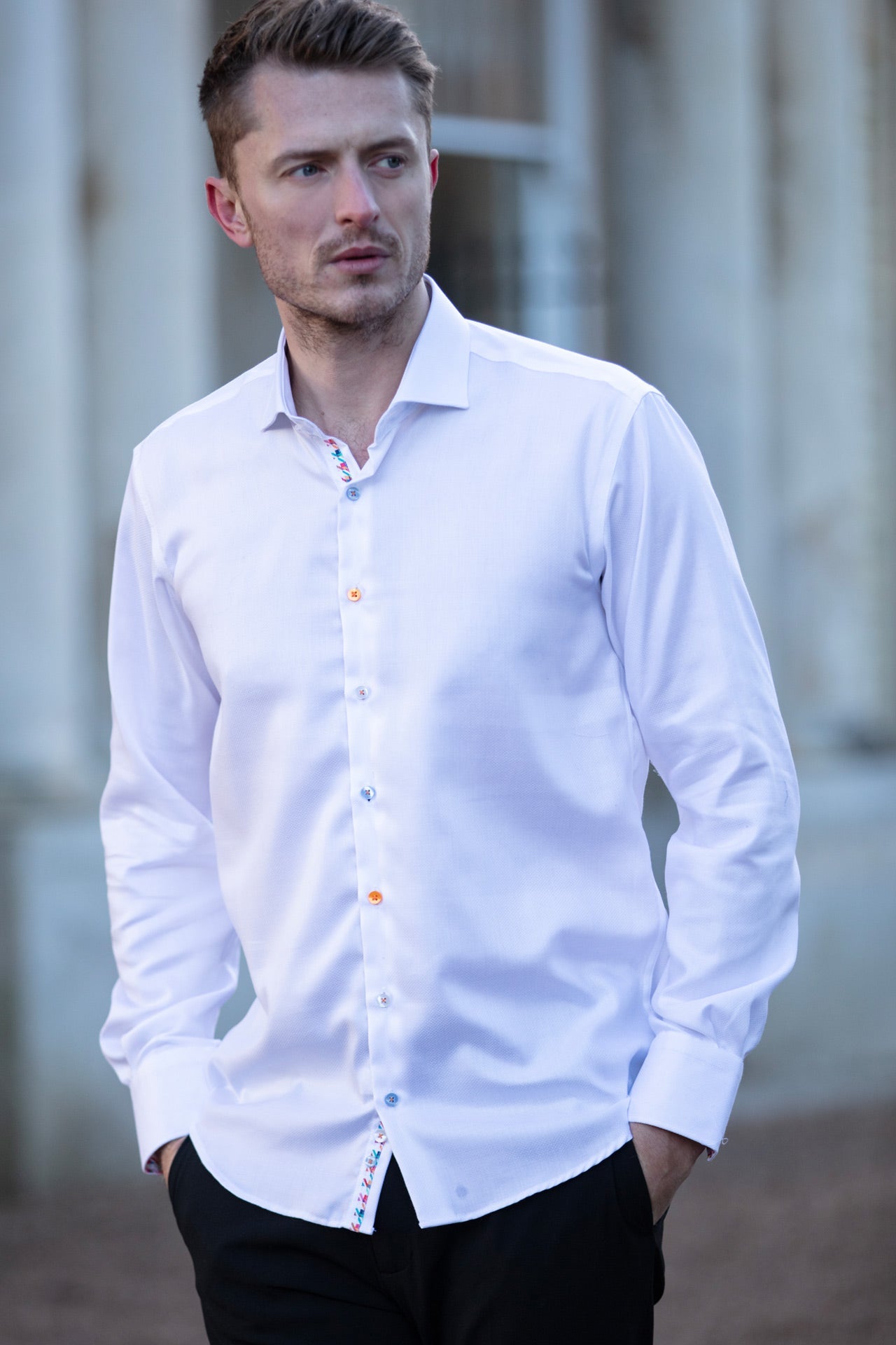 CLASSIC NON-IRON SHIRT TEXTURE SHIRT – Premium Men's Patterned Shirt by Claudio Lugli | Bold Design, Tailored Fit, Best Printed Shirts