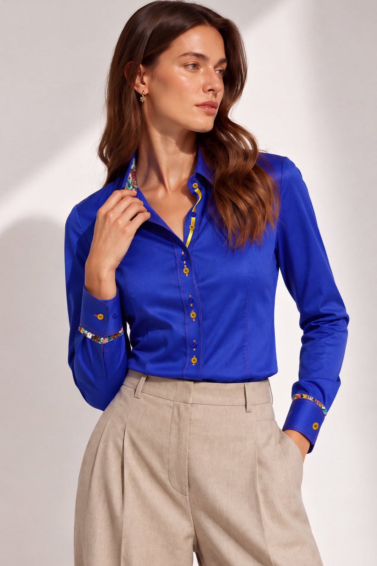 Classic Plain Womens Shirt - Claudio Lugli Shirts