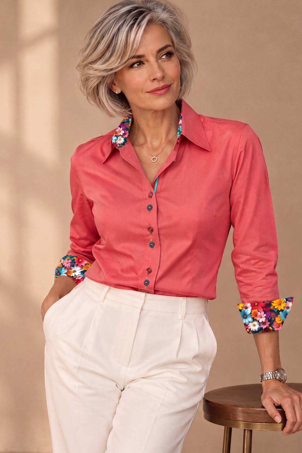 Classic Plain Womens Shirt - Claudio Lugli Shirts