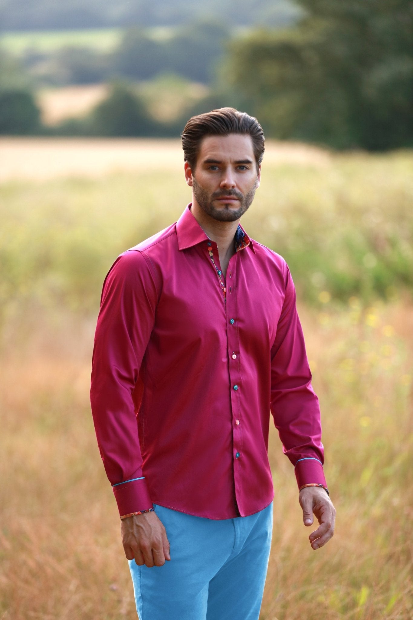 CLASSIC SIGNATURE PLAIN SHIRT - BEST SELLER – Premium Men's Patterned Shirt by Claudio Lugli | Bold Design, Tailored Fit, Best Printed Shirts