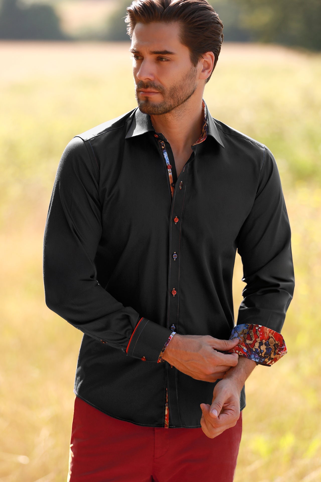 CLASSIC SIGNATURE PLAIN SHIRT - BEST SELLER – Premium Men's Patterned Shirt by Claudio Lugli | Bold Design, Tailored Fit, Best Printed Shirts