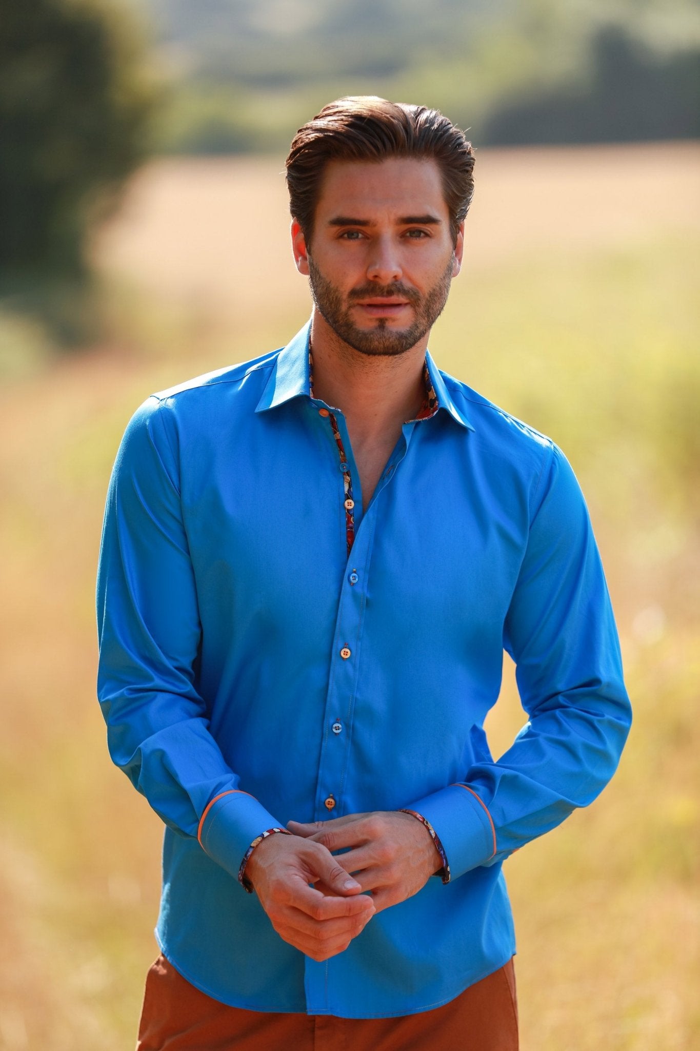 CLASSIC SIGNATURE PLAIN SHIRT - BEST SELLER – Premium Men's Patterned Shirt by Claudio Lugli | Bold Design, Tailored Fit, Best Printed Shirts