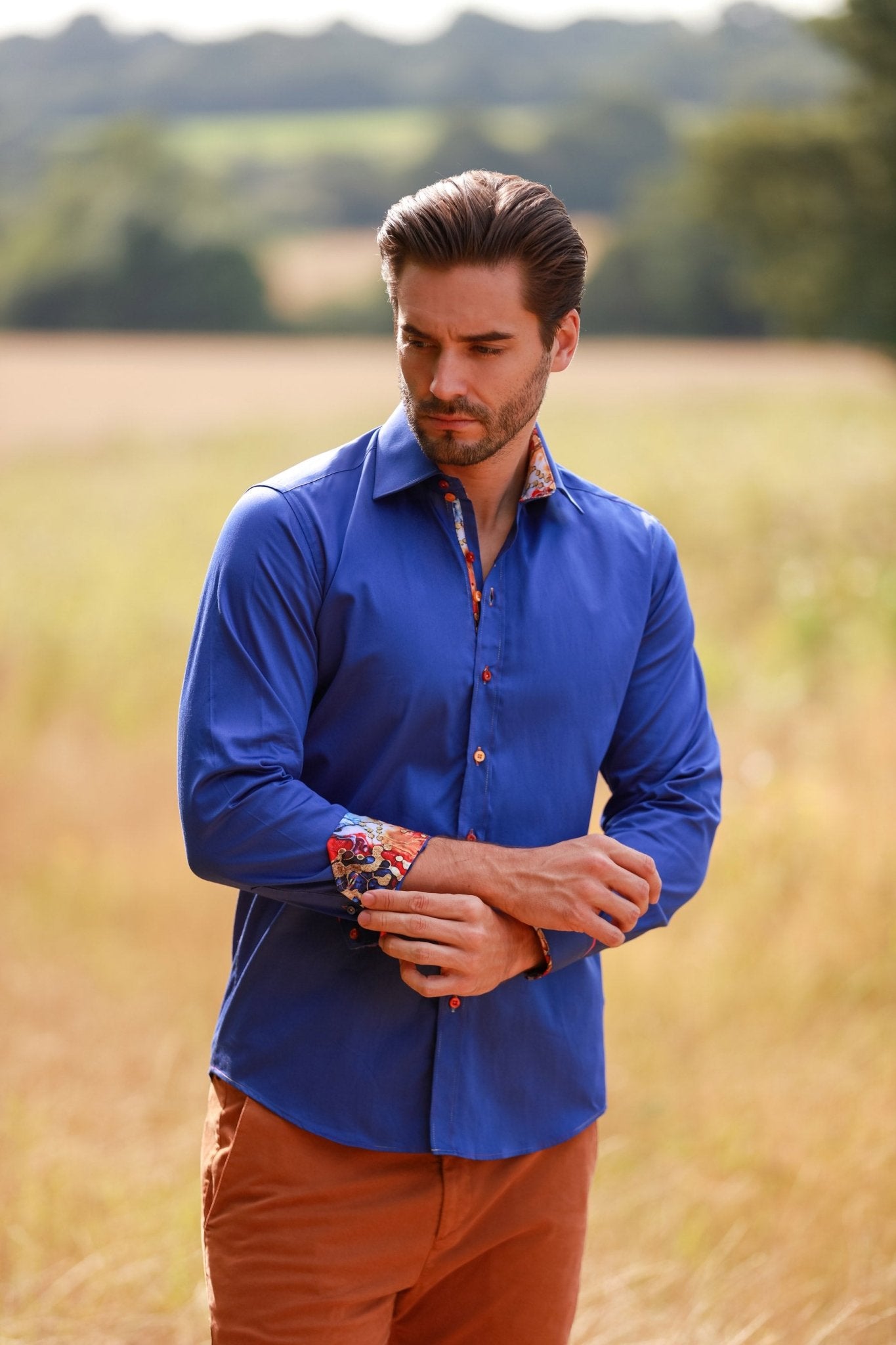 CLASSIC SIGNATURE PLAIN SHIRT - BEST SELLER – Premium Men's Patterned Shirt by Claudio Lugli | Bold Design, Tailored Fit, Best Printed Shirts