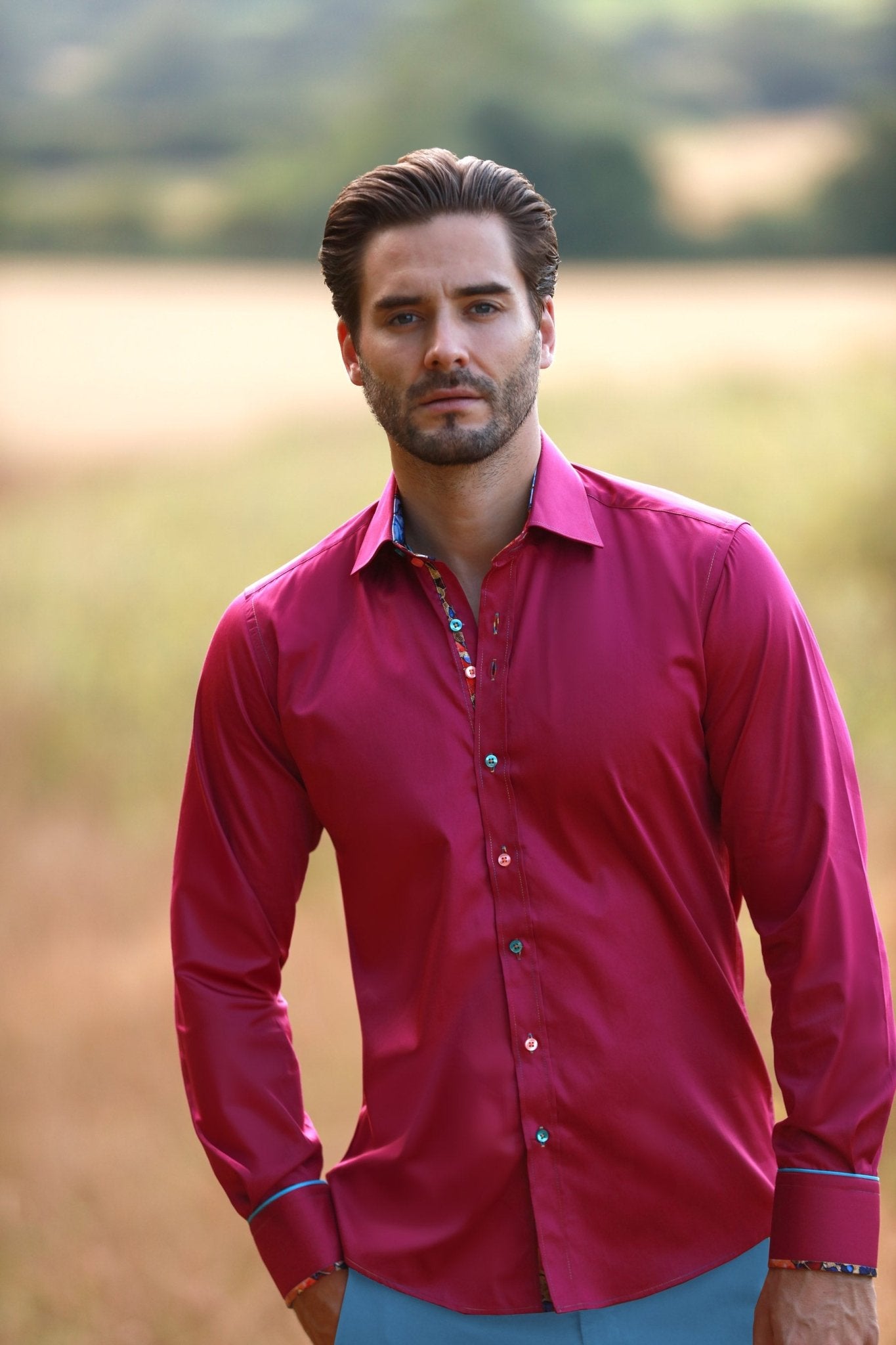 CLASSIC SIGNATURE PLAIN SHIRT - BEST SELLER – Premium Men's Patterned Shirt by Claudio Lugli | Bold Design, Tailored Fit, Best Printed Shirts