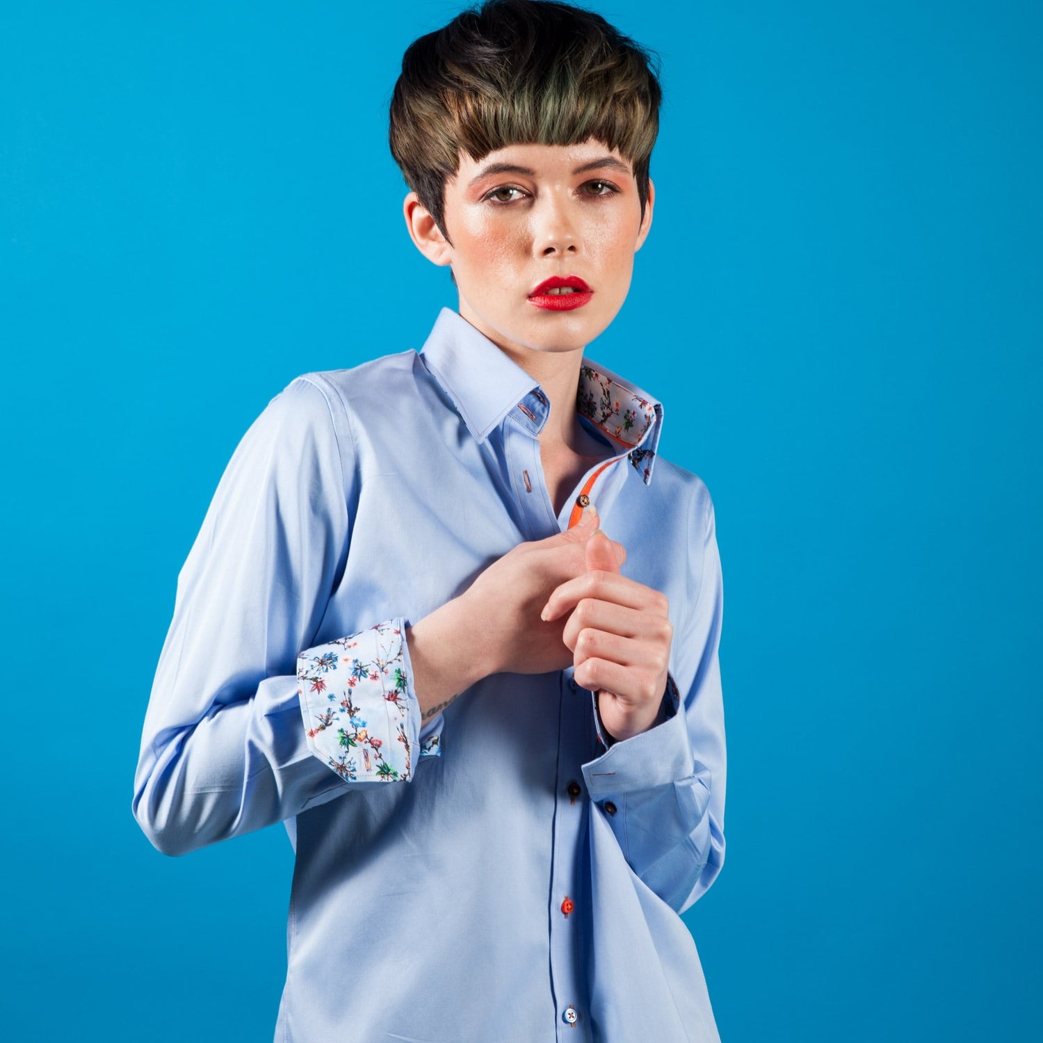 CLASSIC SKY FAIRY LIGHT WOMENS SHIRT - Premium Men's Patterned Shirt by Claudio Lugli | Bold Design, Tailored Fit, Best Printed Shirts