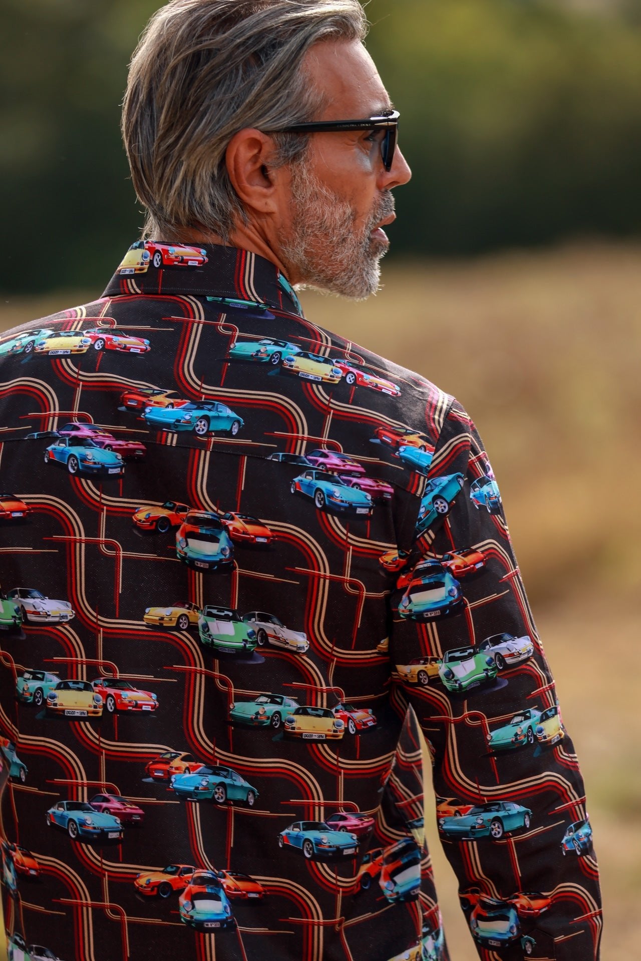 CLASSIC SPORTS CAR PRINT SHIRT – Premium Men's Patterned Shirt by Claudio Lugli | Bold Design, Tailored Fit, Best Printed Shirts