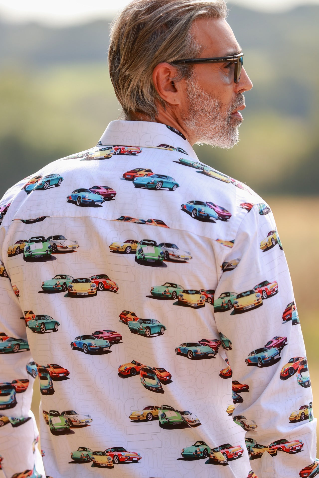 CLASSIC SPORTS CAR PRINT SHIRT – Premium Men's Patterned Shirt by Claudio Lugli | Bold Design, Tailored Fit, Best Printed Shirts