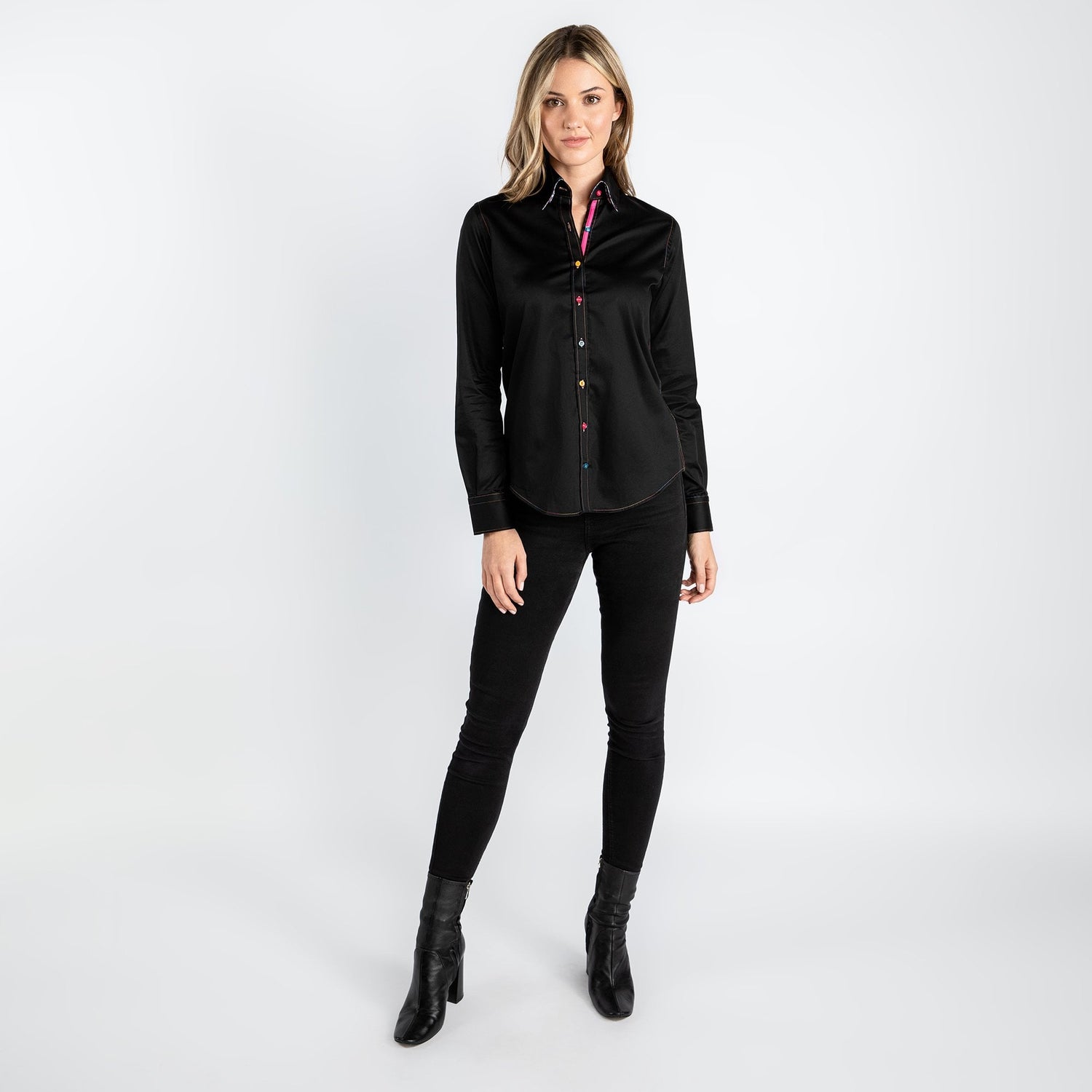 CLASSIC WOMENS SATIN COTTON SHIRT - Premium Men's Patterned Shirt by Claudio Lugli | Bold Design, Tailored Fit, Best Printed Shirts