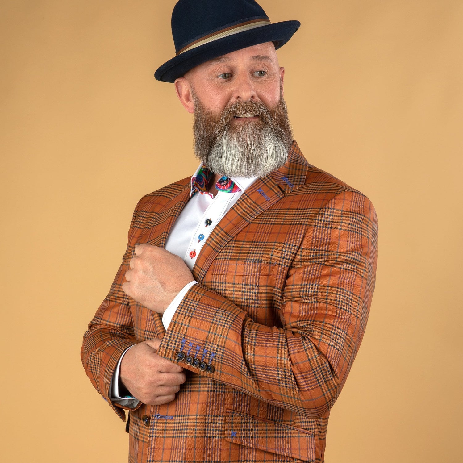 CLAUDIO LUGLI CHECK JACKET CLJ1910 – Premium Men's Patterned Shirt by Claudio Lugli | Bold Design, Tailored Fit, Best Printed Shirts